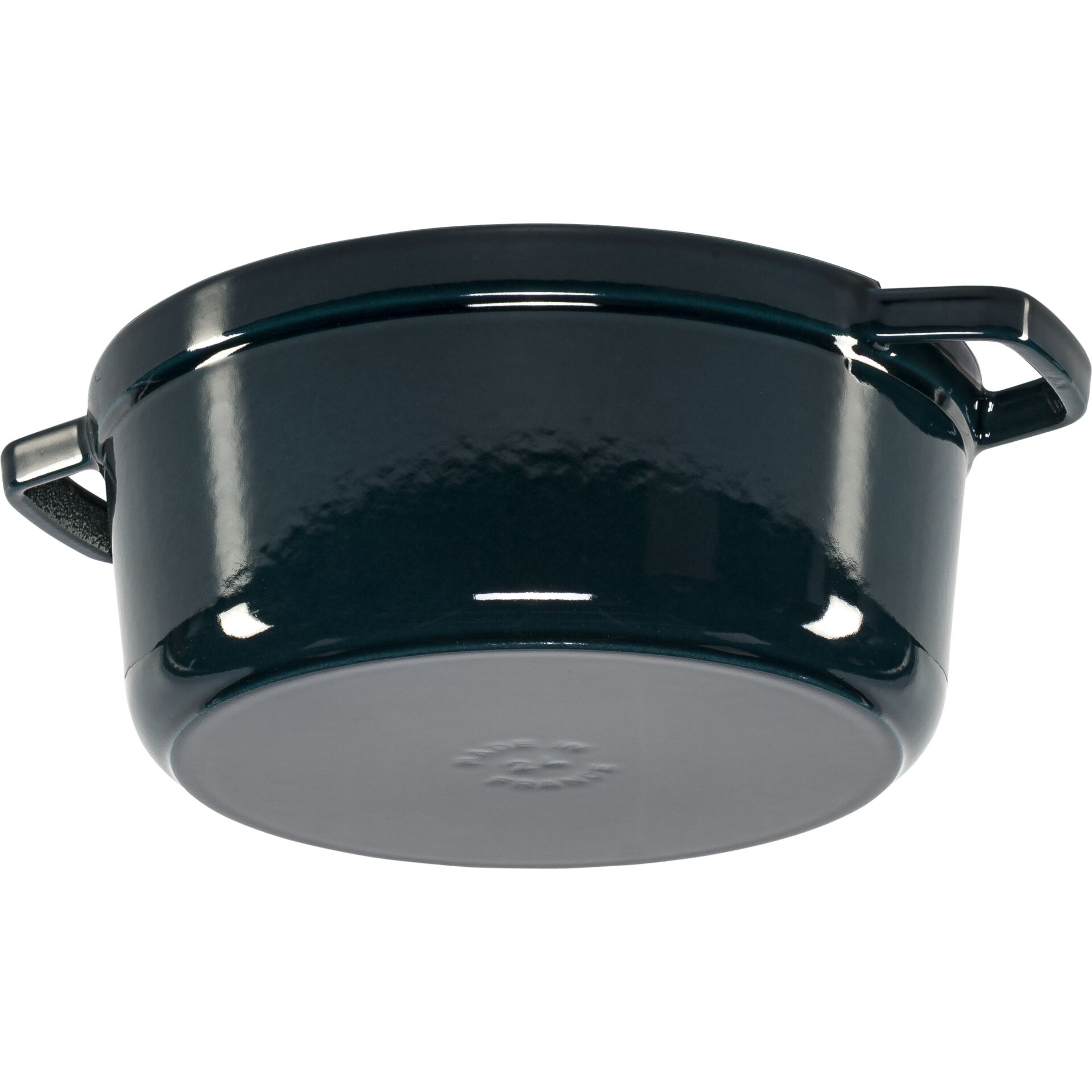 Topf, Kochtopf, Kasserolle, dunkelblau, Gusseisen-Ähnlich