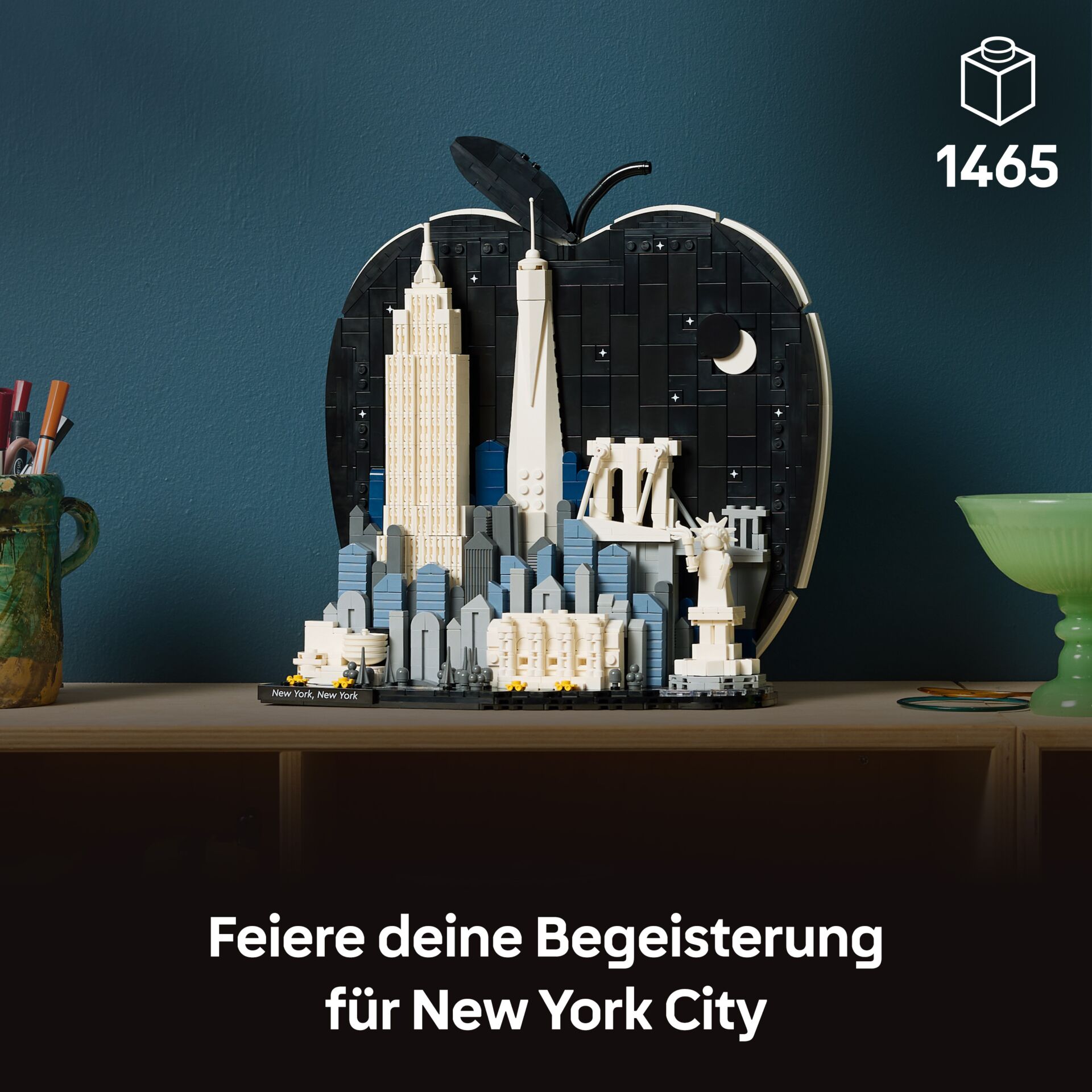 LEGO, City, New York, Hochhäuser, Nachtansicht