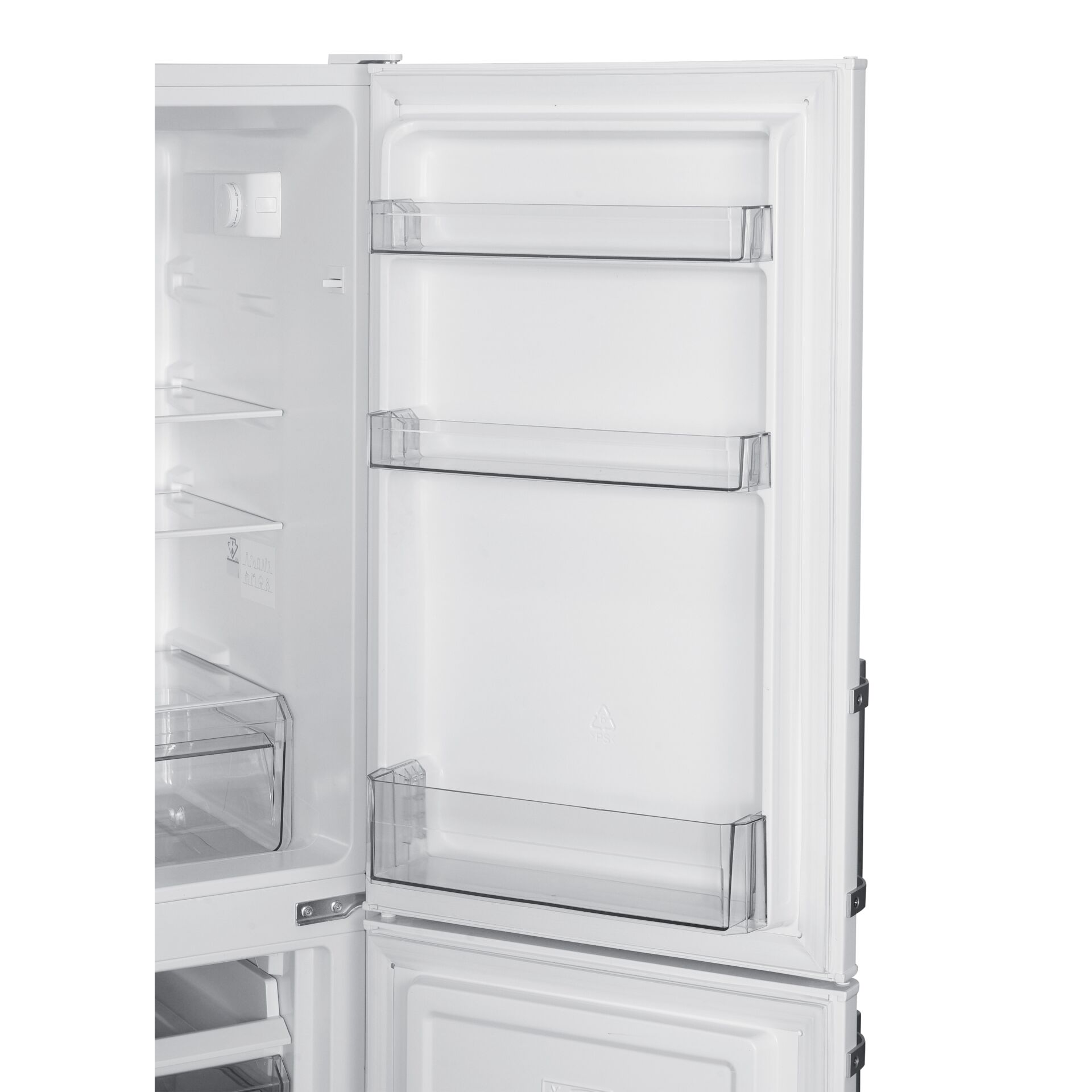 Kühlschrank, Einbaukühlschrank, Kühlregal, Weiß, Türregal