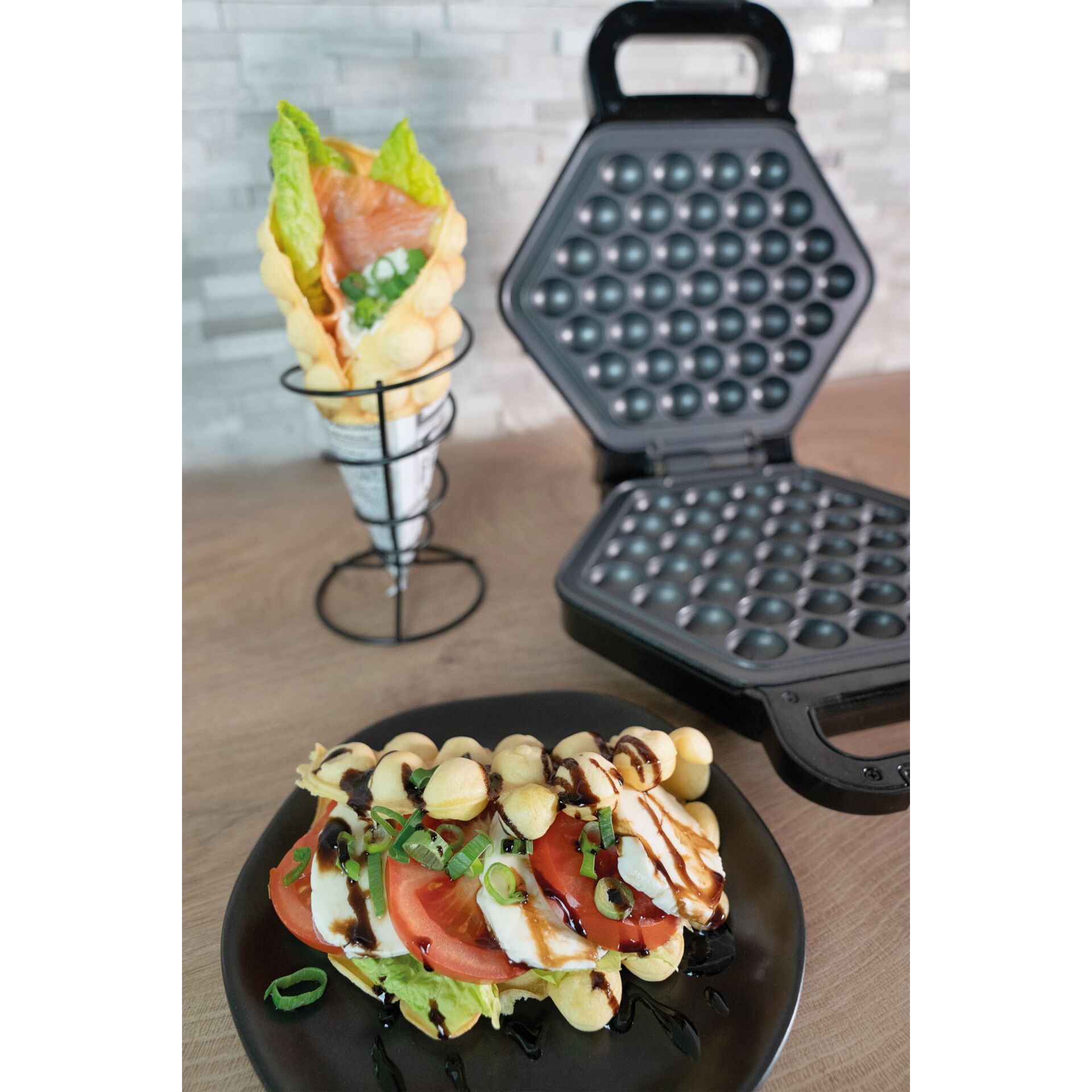 Essen, Präsentation des Essens, Teller, Brunch