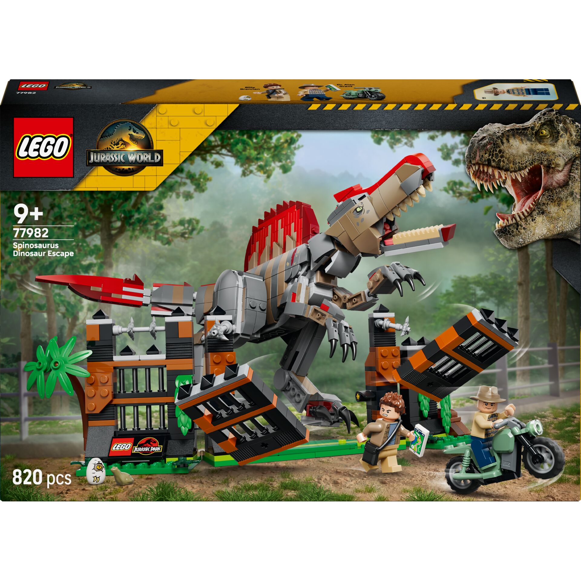 Dinosaurier Set, LEGO, Spinosaurus, Dinosaur Escape, 814 piezas