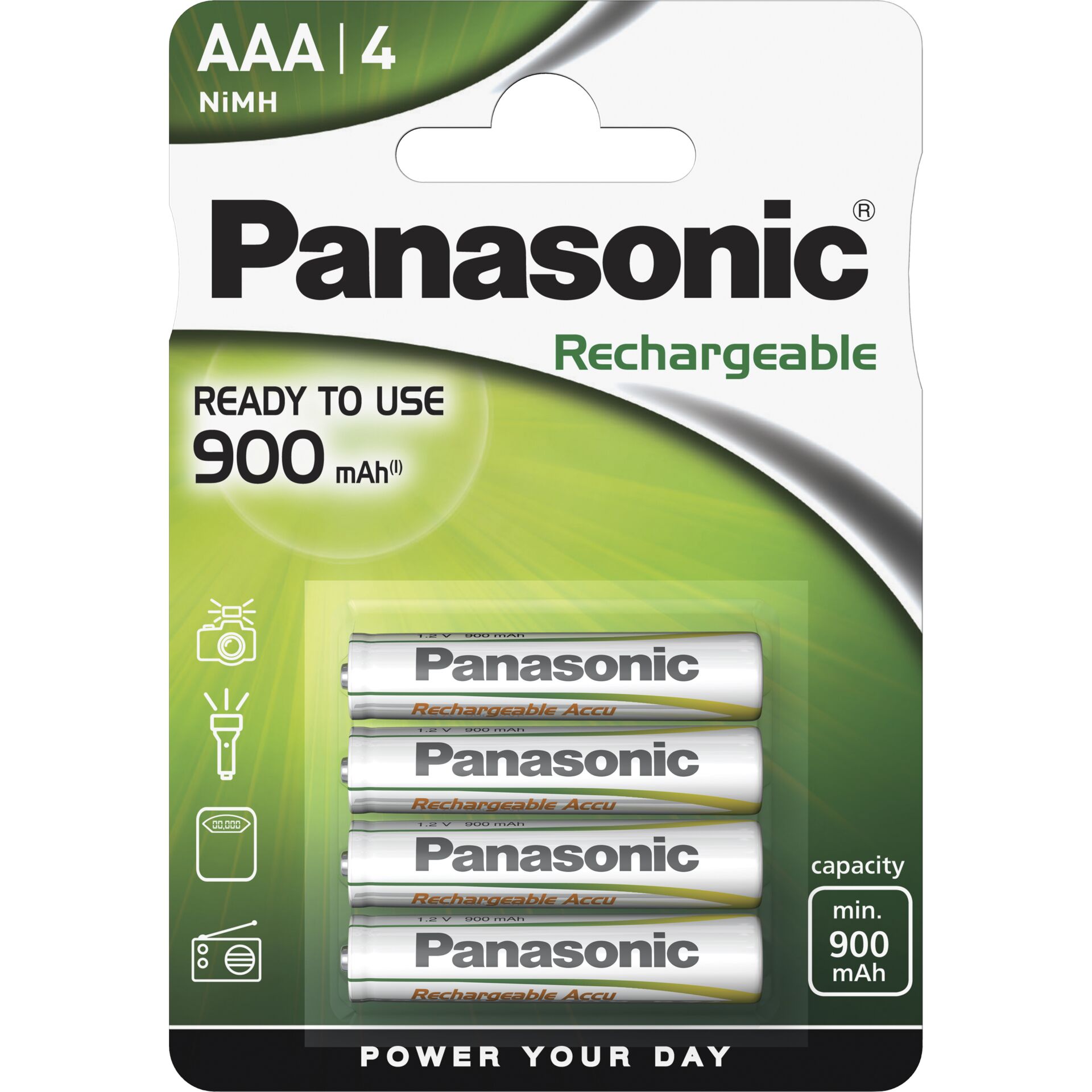 1x4 Panasonic Akku NiMH Micro  AAA 900 mAh
