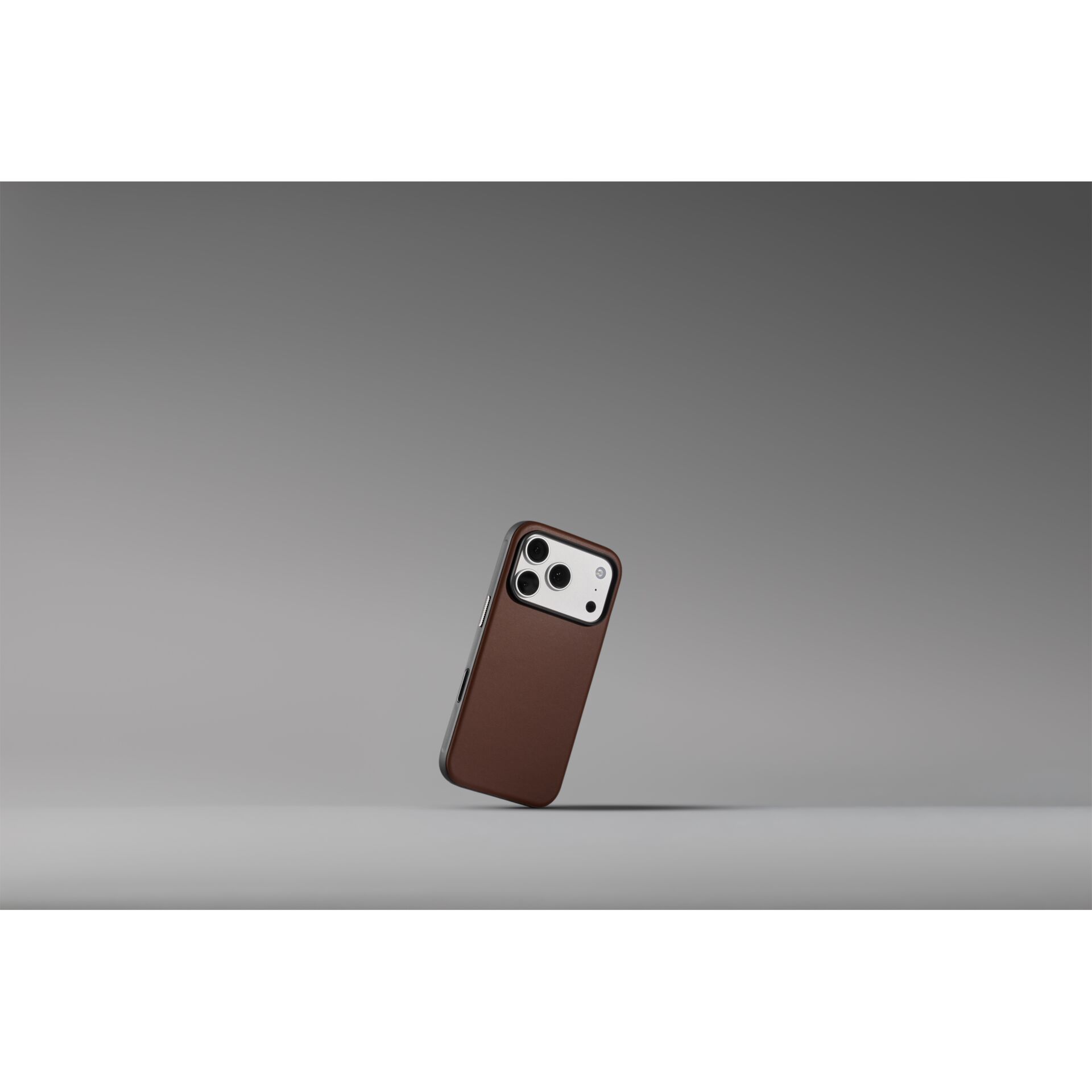 smartphone, iPhone, brauner Lederhülle, Rückkamera, Schutzhülle