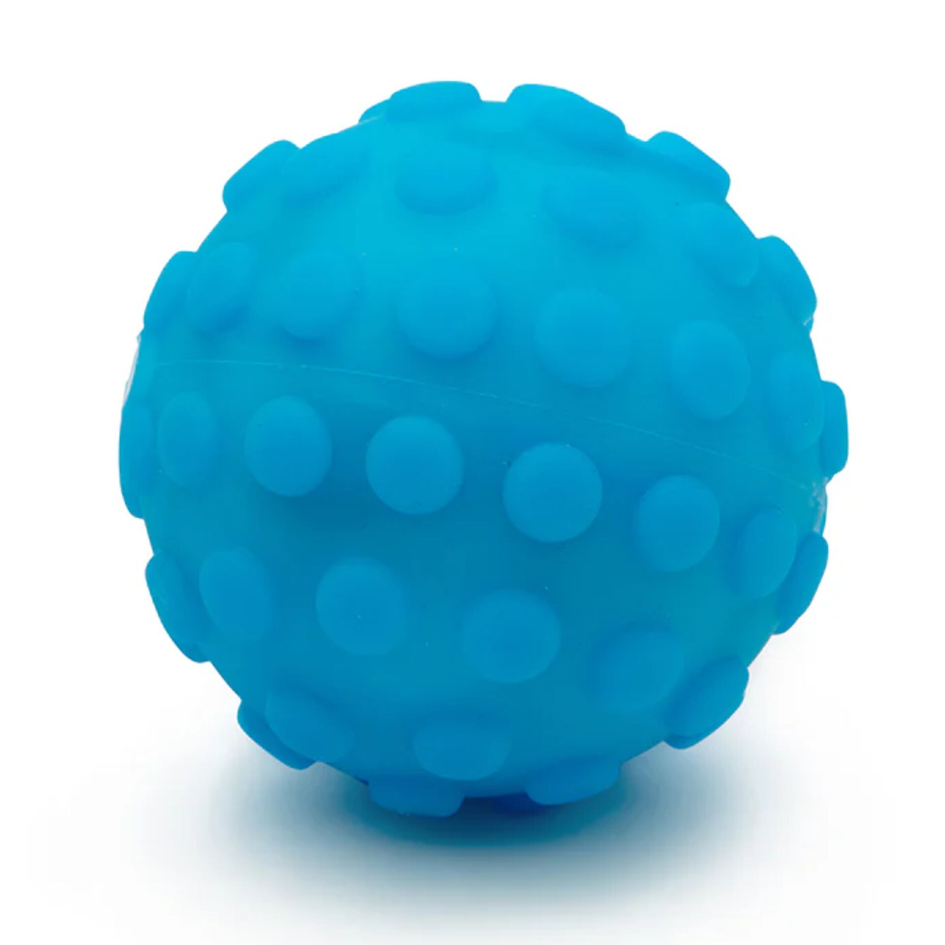 blau, Gummiball, Struktur Noppen, kugelförmiges Spielzeug, Tier-Spielzeug