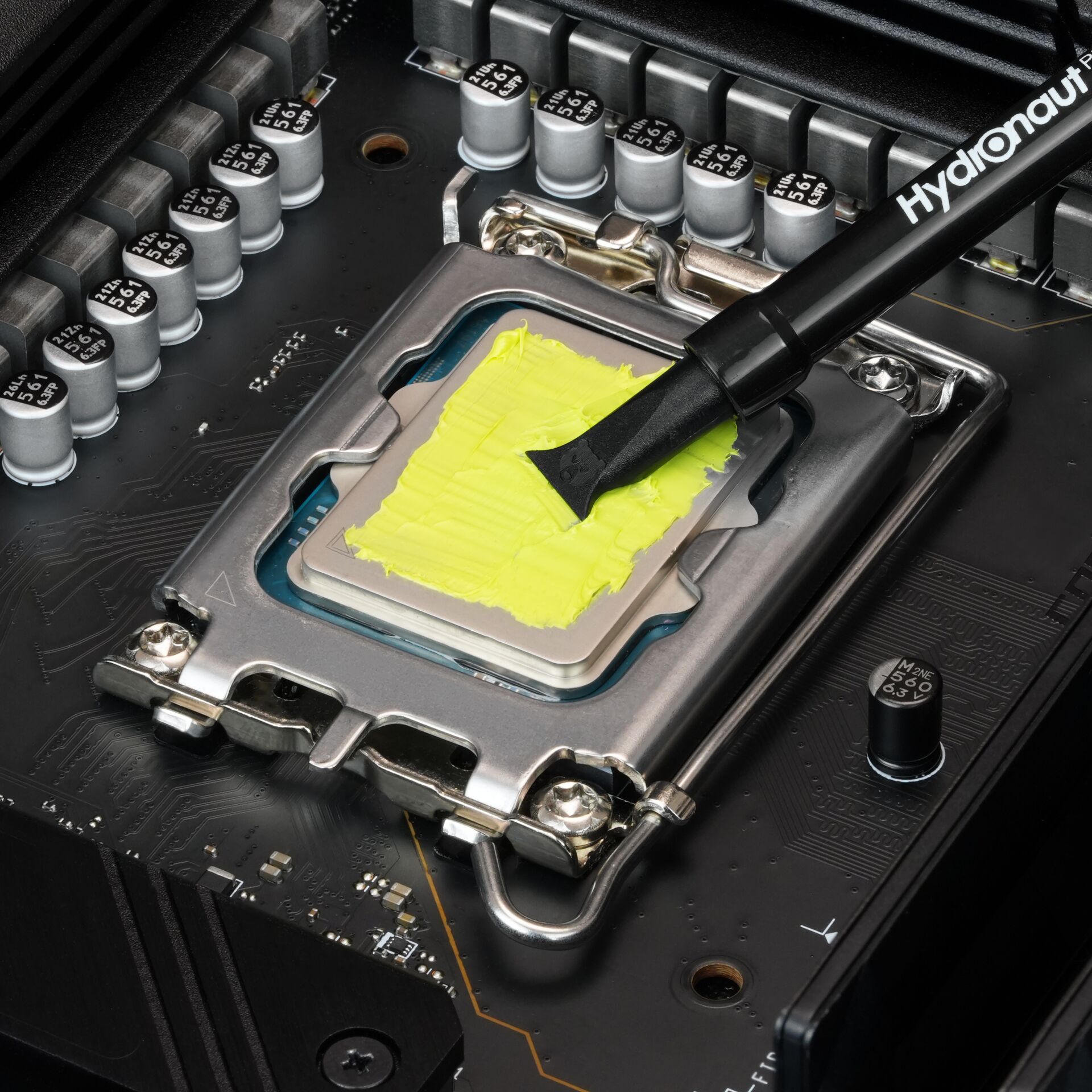 CPU, Prozessor, Kühlpaste, Gelb, Löten plug