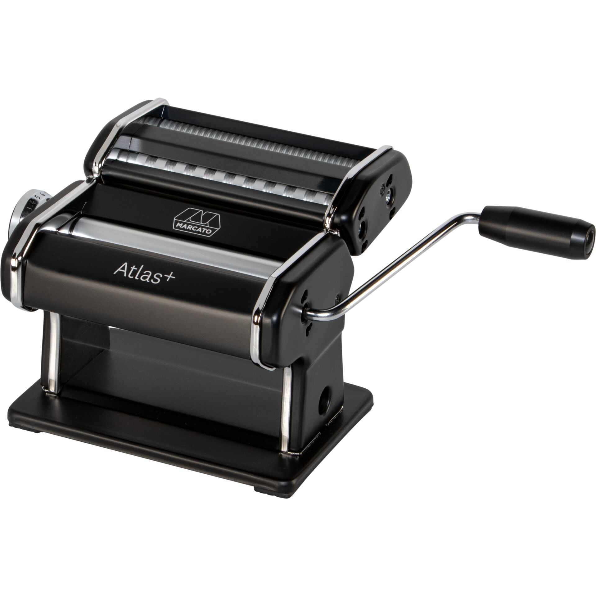Pasta Maschine, Nudelmacher, Schwarz, Metall, Handkurbel