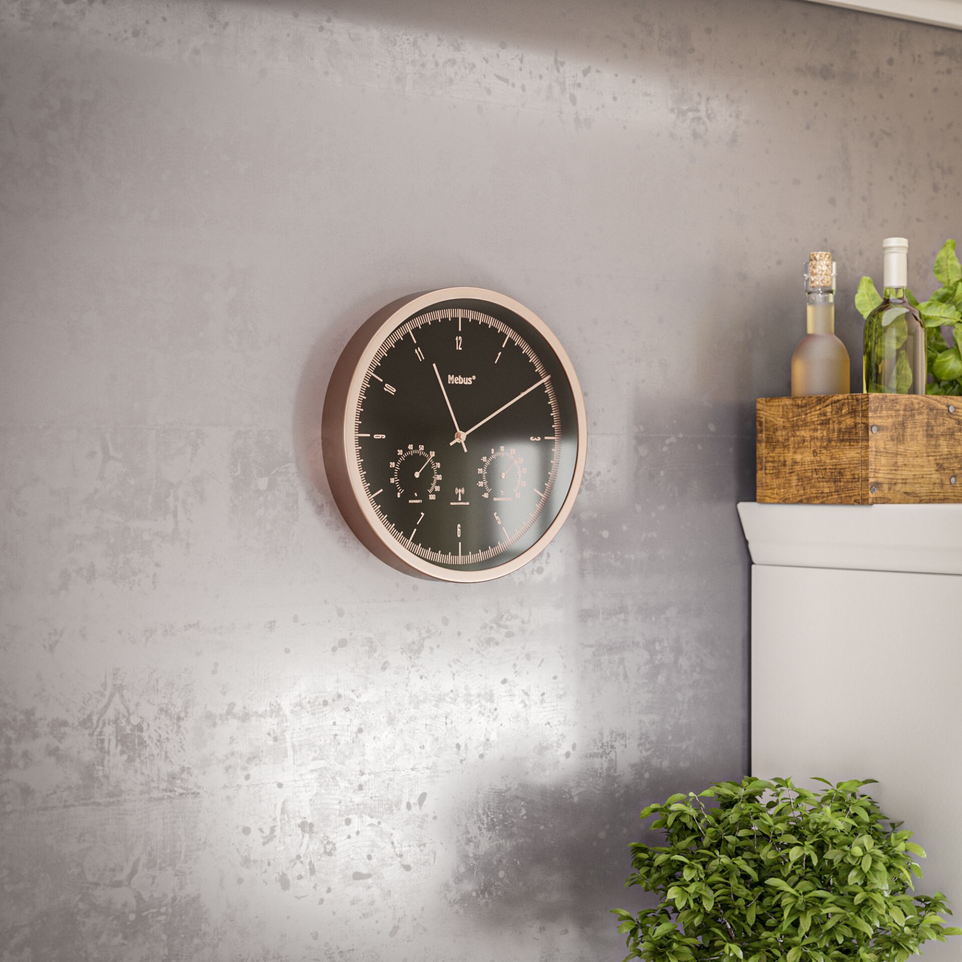 Drinnen, Innenarchitektur, Gebäude, Mauer, Wanduhr