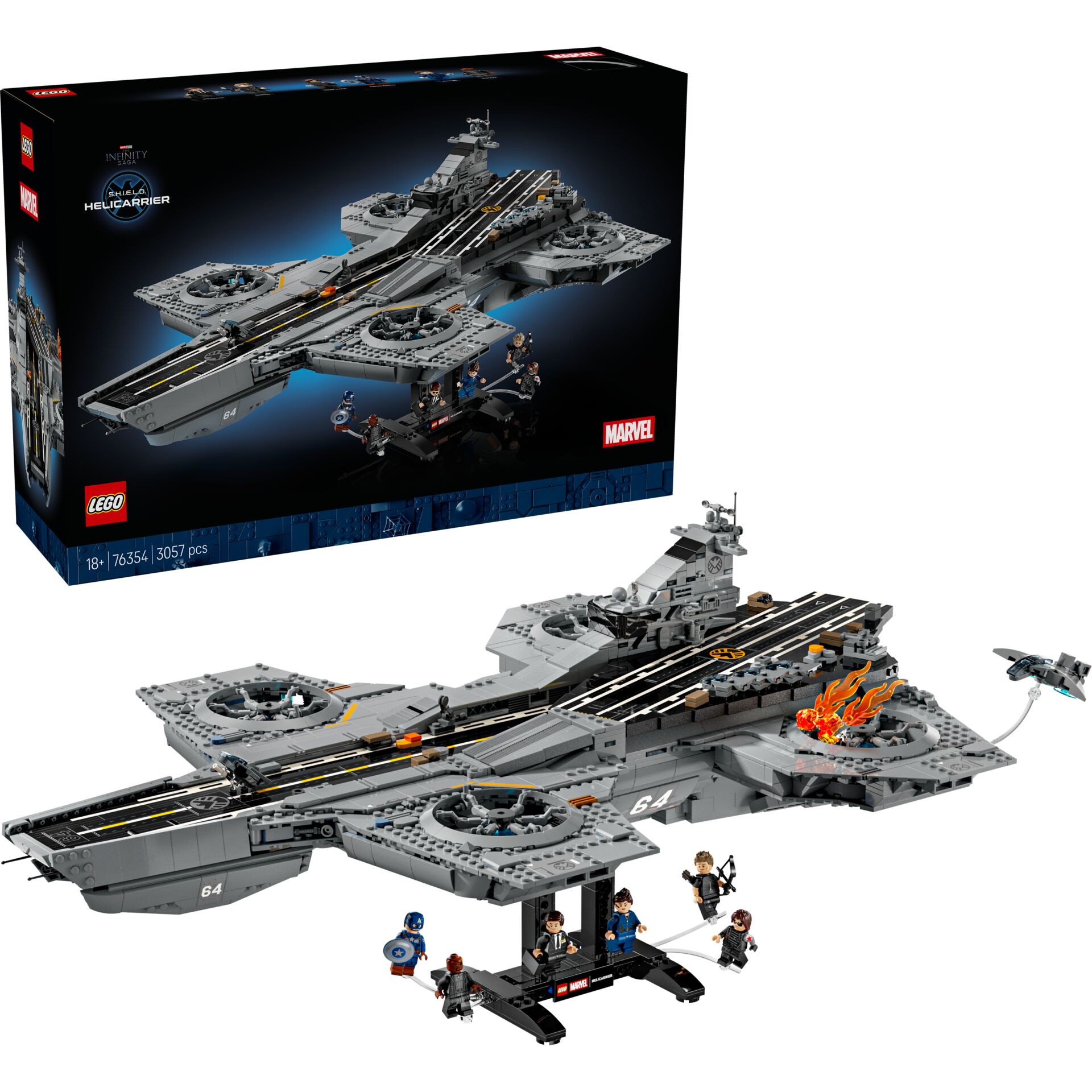 Lego Starship, Helicarrier, Marvel, Laufbahn, Minifiguren