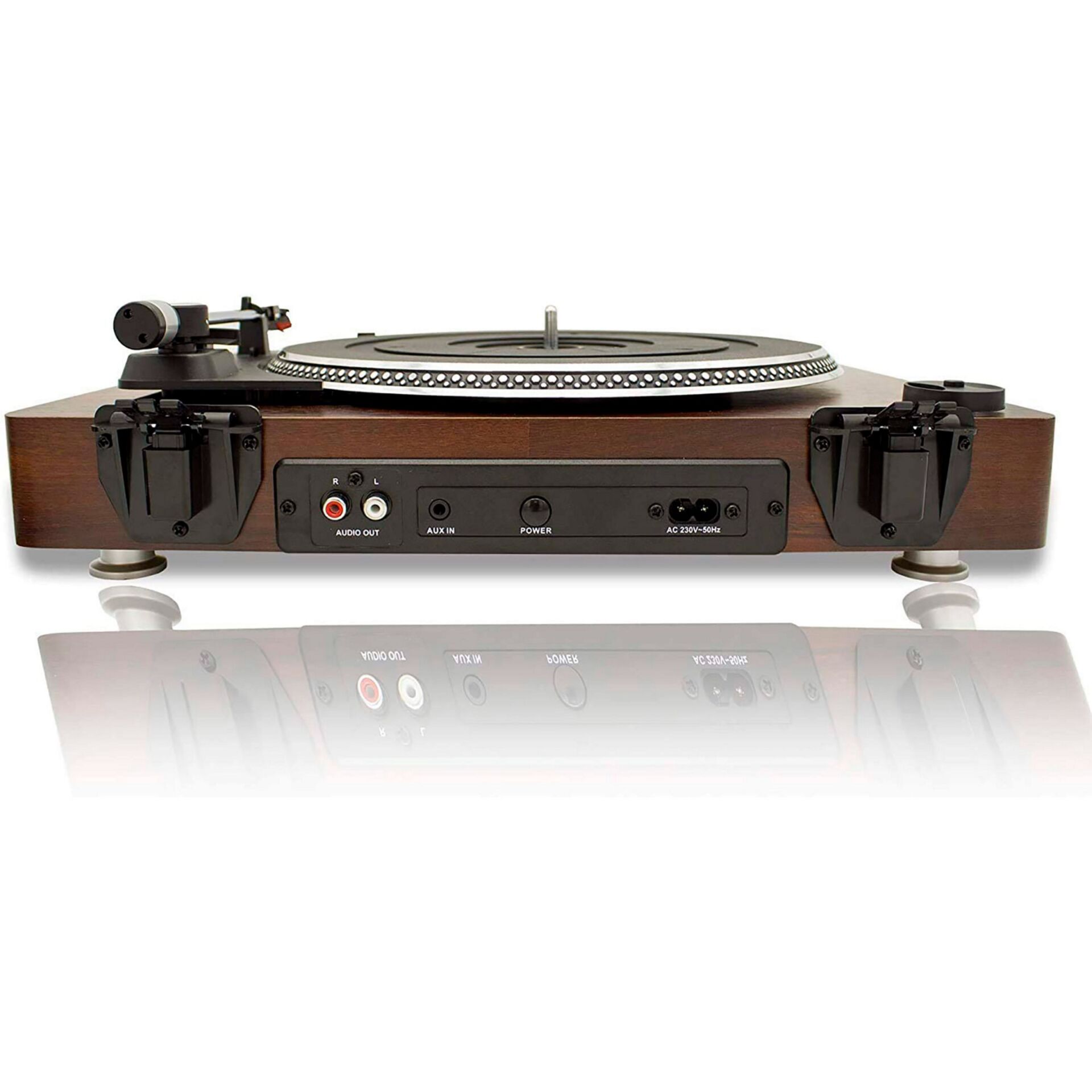 Plattenspieler, Turntable, Holzfinish, RCA Ausgänge, Phono-Ausgang