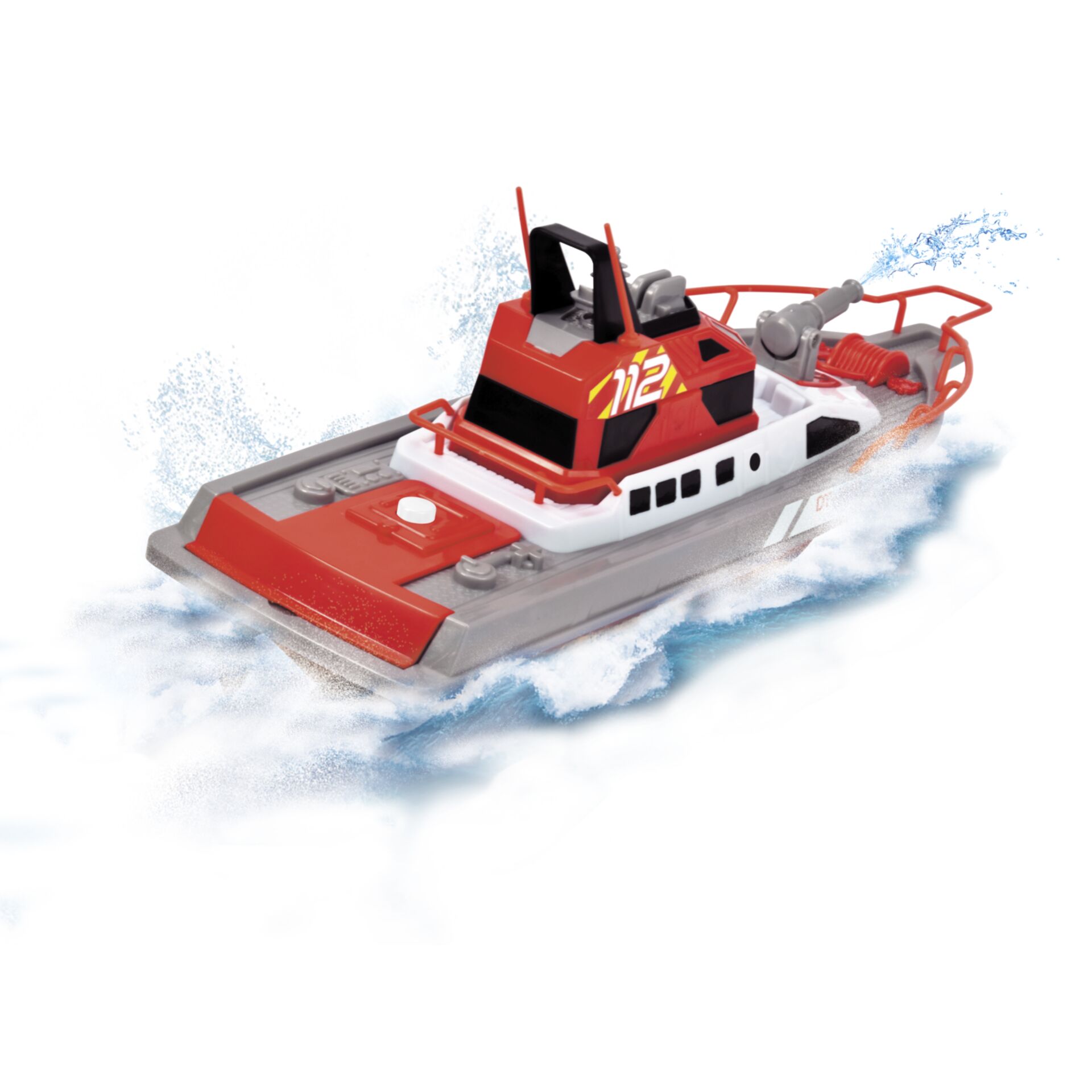 Rettungsboot, Spielzeugboot, Rot, Grau, Wassersport