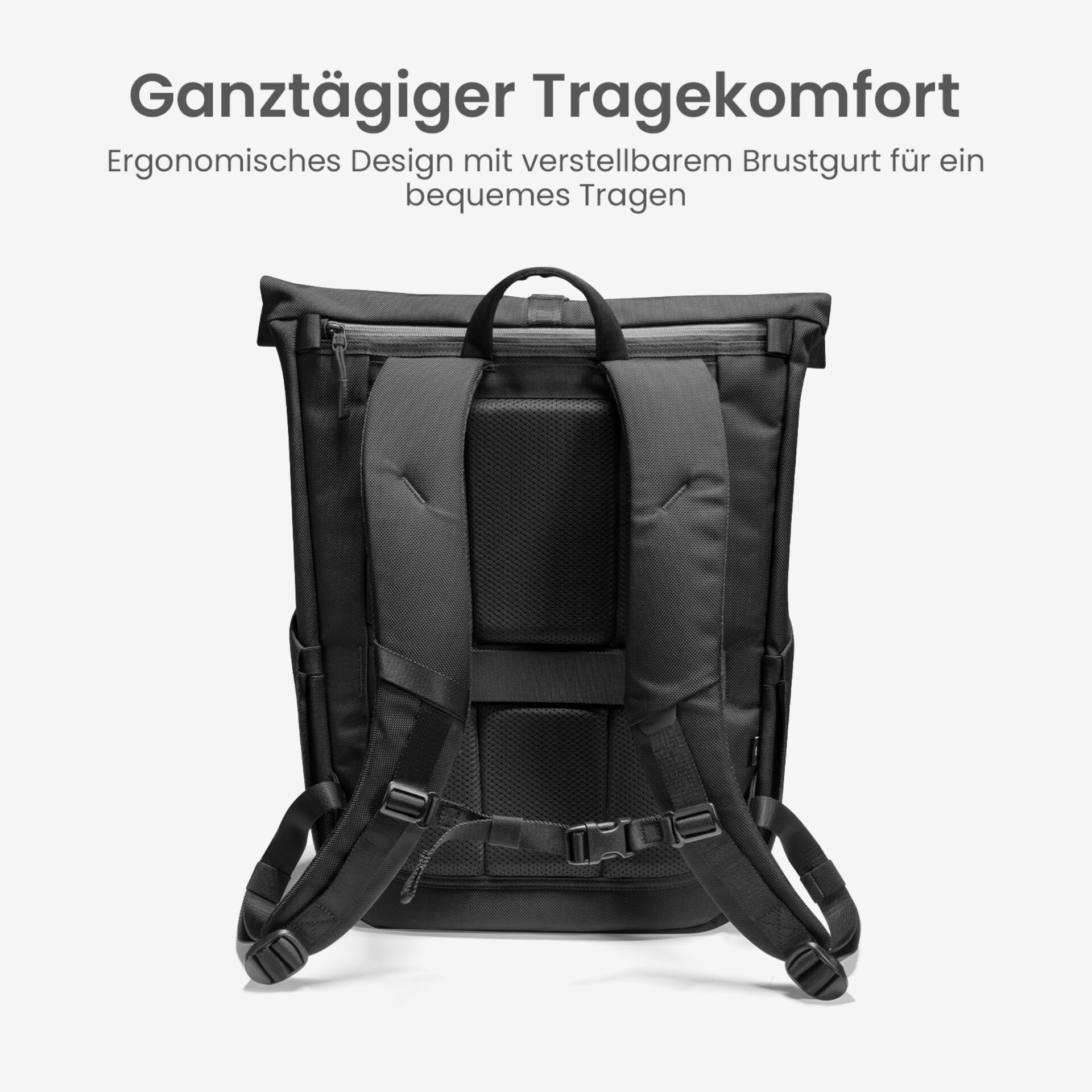 Rucksack, Rucksack, Schulterriemen, Tragekomfort, Gepolsterte Rückseite