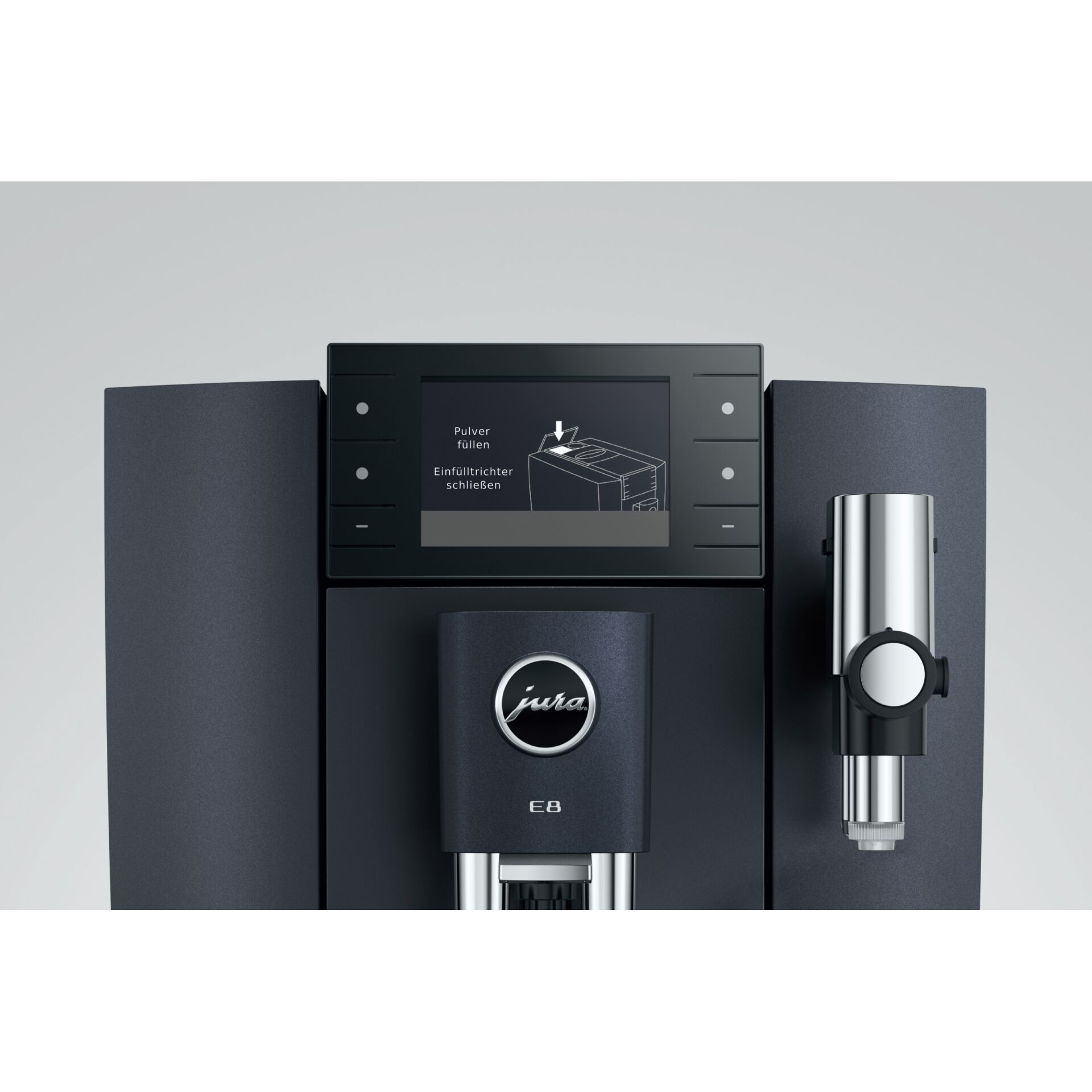 Kaffeemaschine, Kaffeemaschinen-Setup, Edles Metall, Schwarz, Gourmet-Kaffee