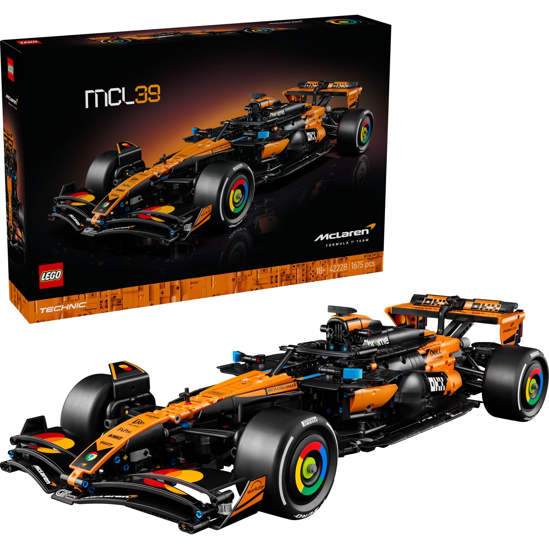 McLaren, Formel 1, Rennwagen, Orange, LEGO Technic