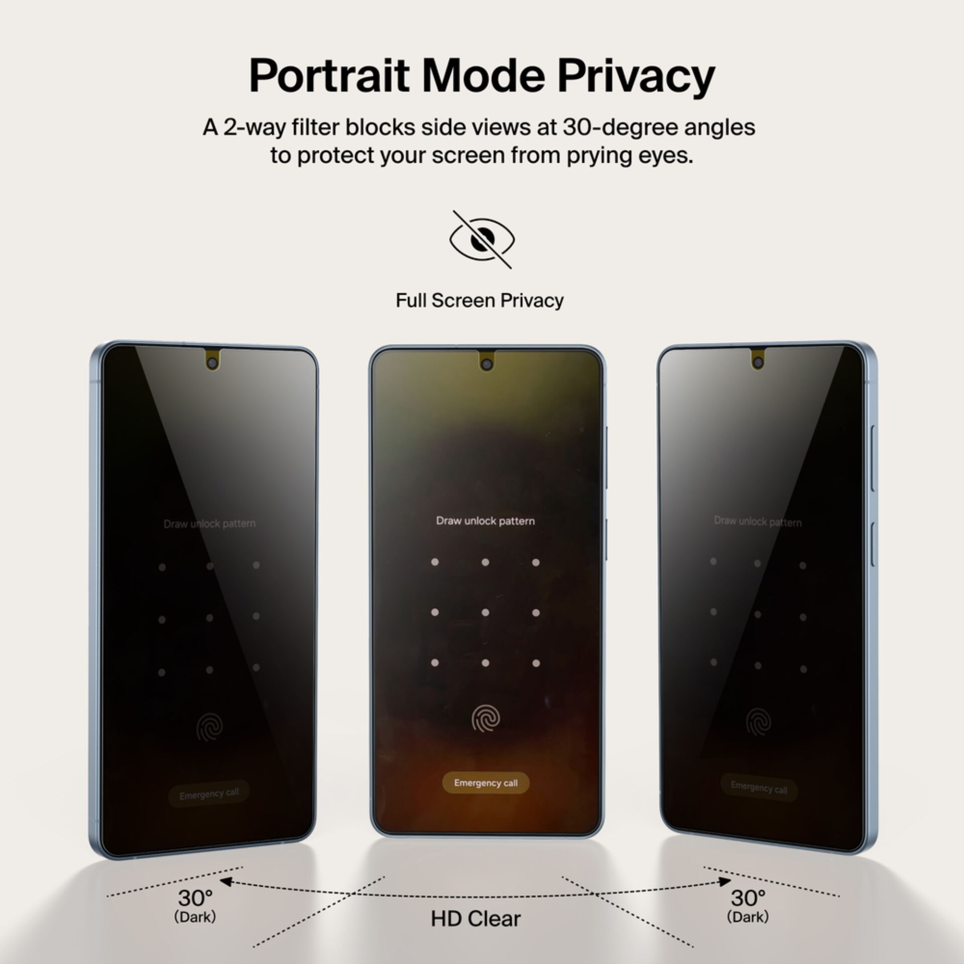 Smartphone, Notch, HD-Display, Gläsern, Kamera nicht sichtbar