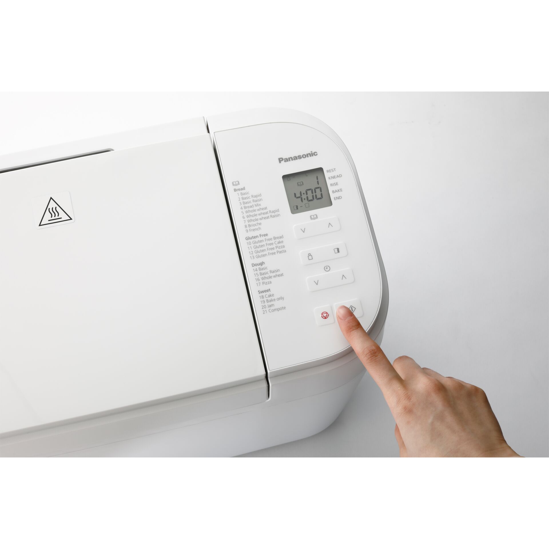 Waschmaschinen-Frontpanel, Bedienfeld, Digitale Anzeige, Panasonic, Knopfsteuerung