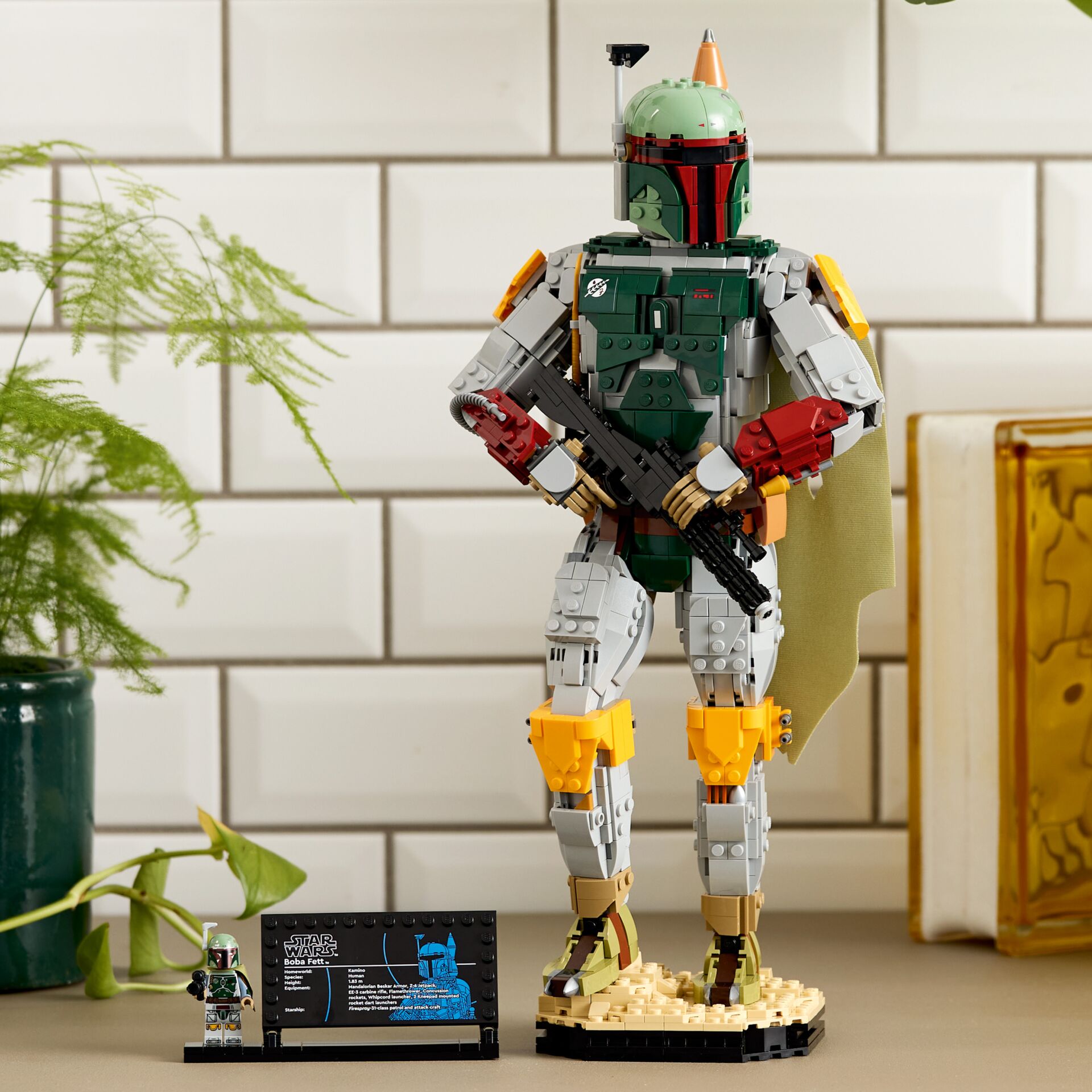 lego, star wars, boba fett, figur, aktionsfigur