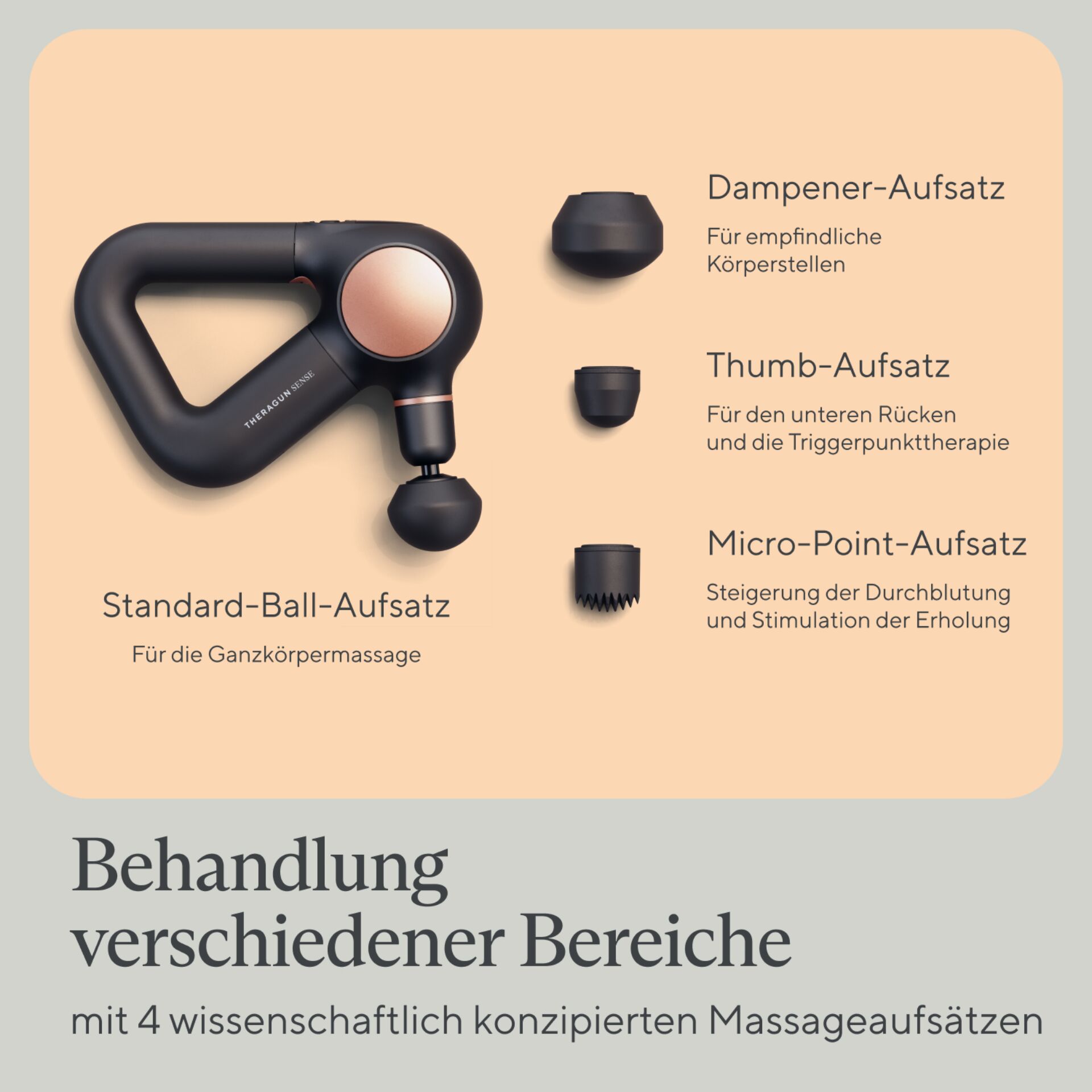 Massagegerät, Kinstretch, Aufsatz, Schaltersystem, Ganzkörpermassage
