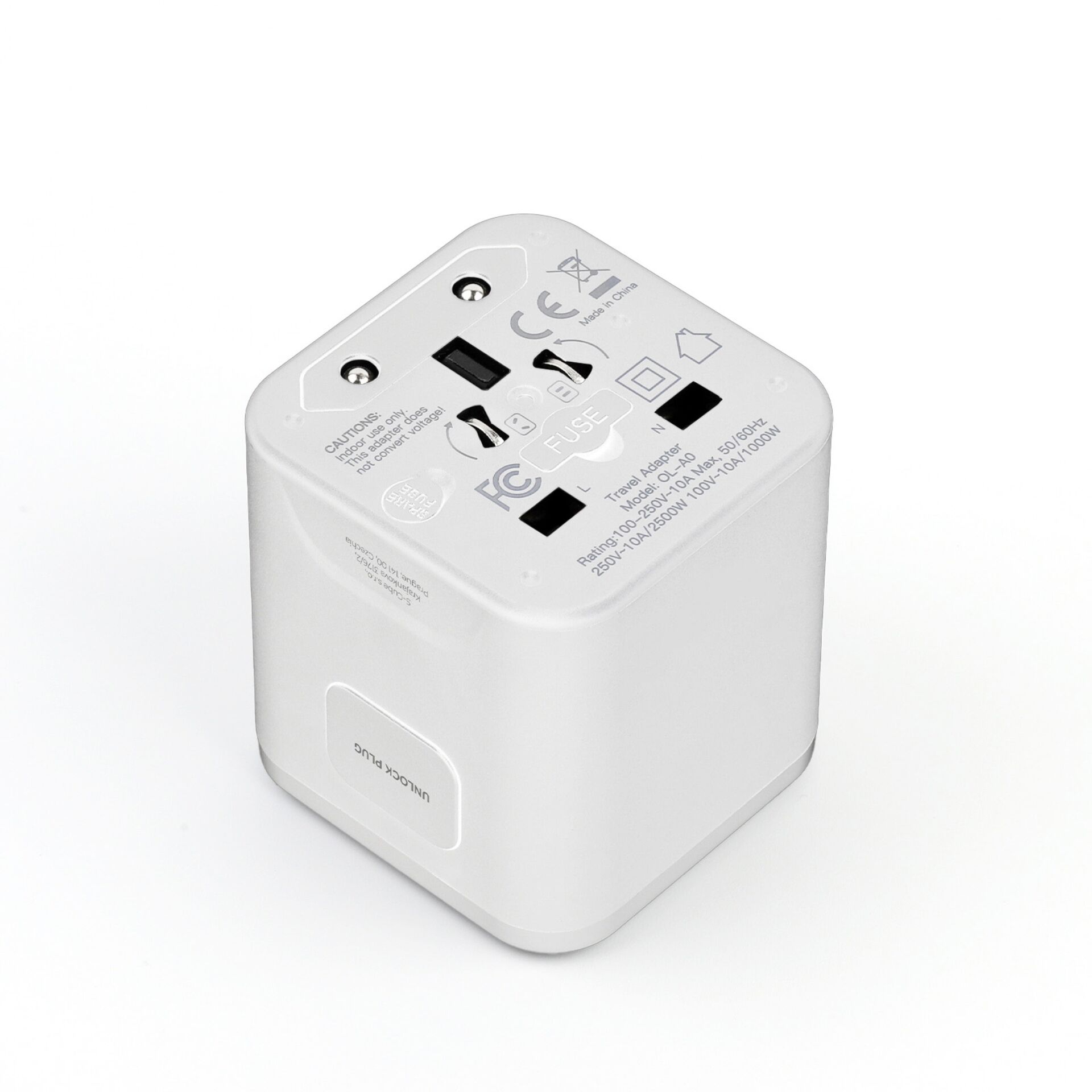 Ladegerät, Reiseladeadapter, USB-C, Steckeradapter, Netzteil