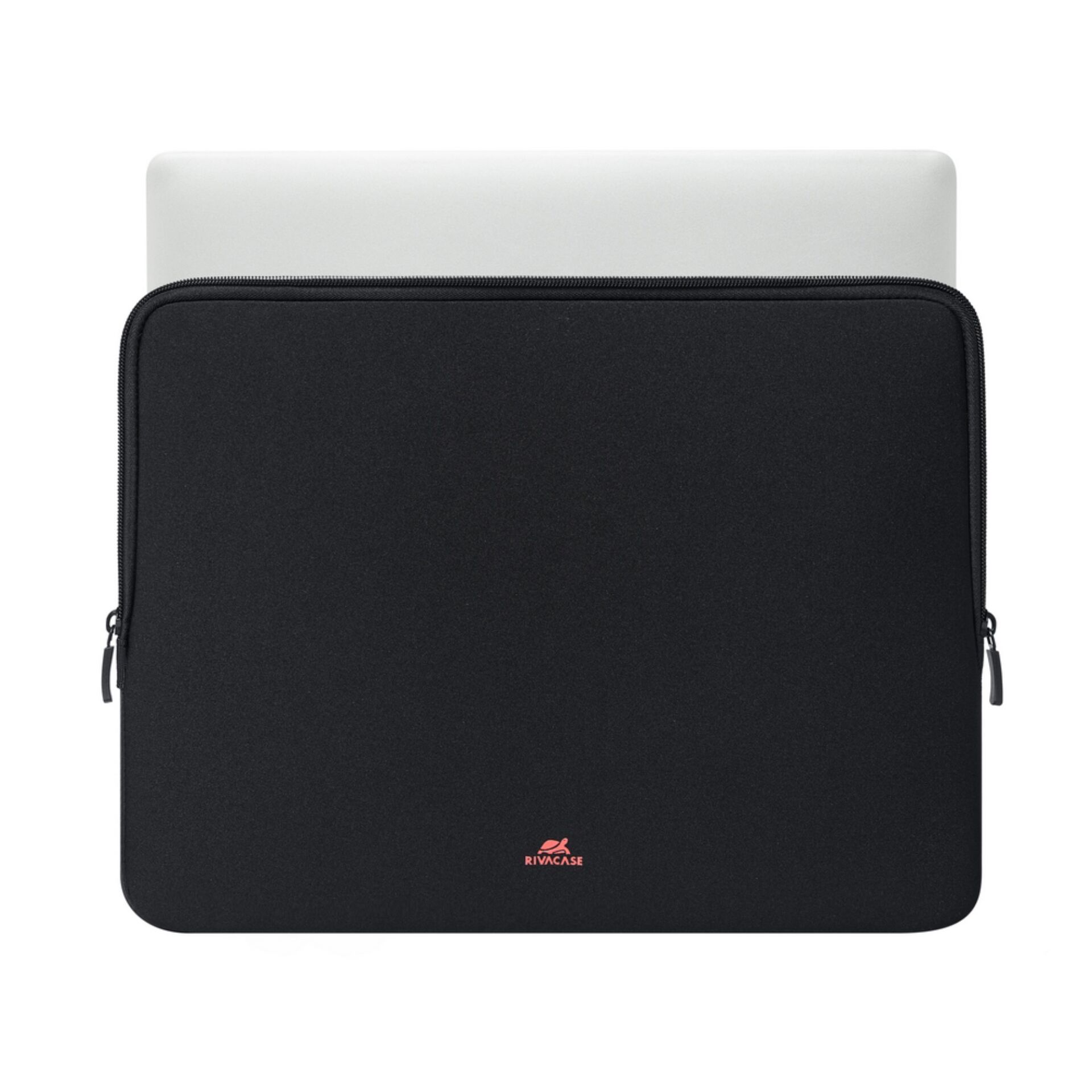 Laptop-Hülle, Schwarz, Neopren, Reißverschluss, Gepolstert