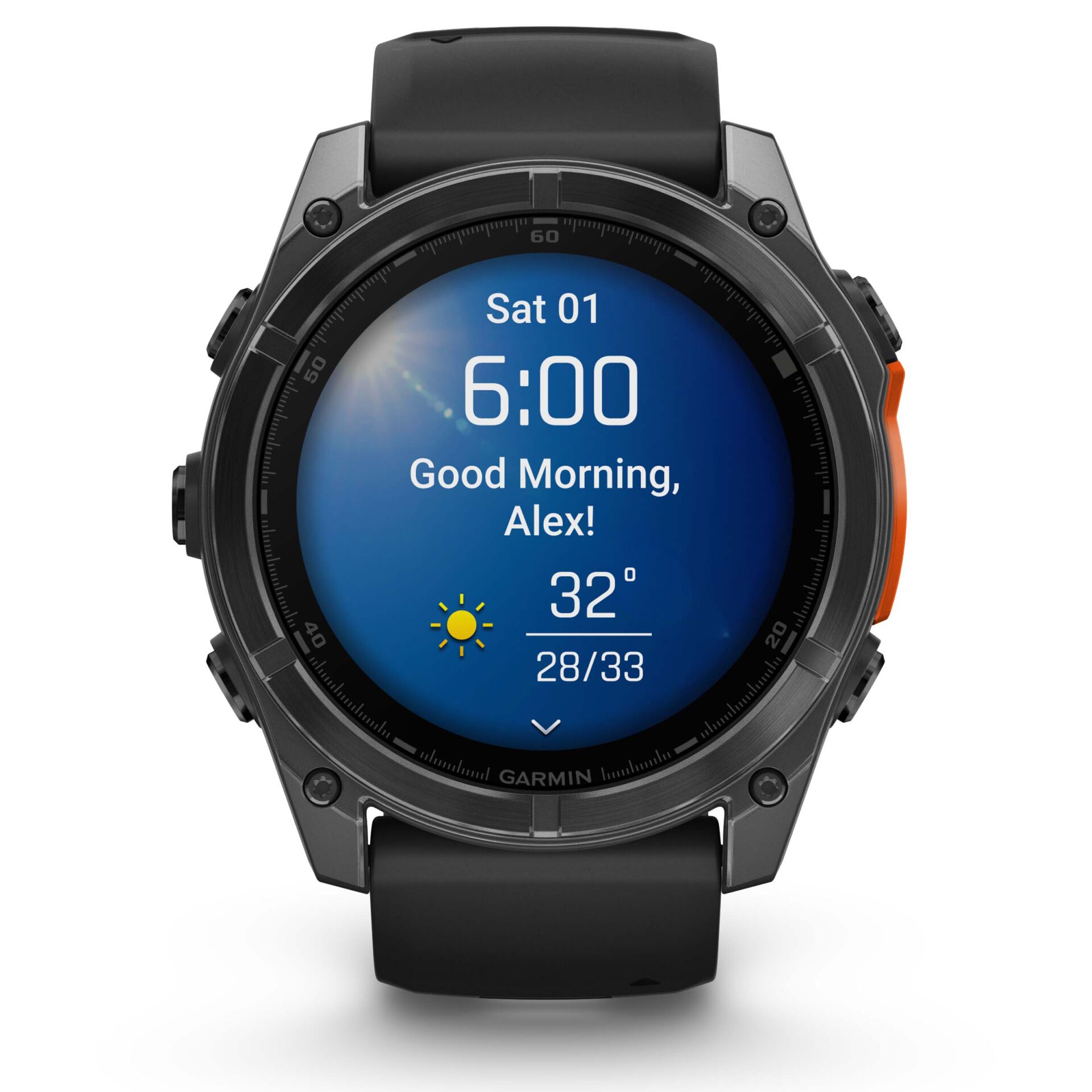 Smartwatch, Digitalanzeige, Wetter, Armband, Rundes Display
