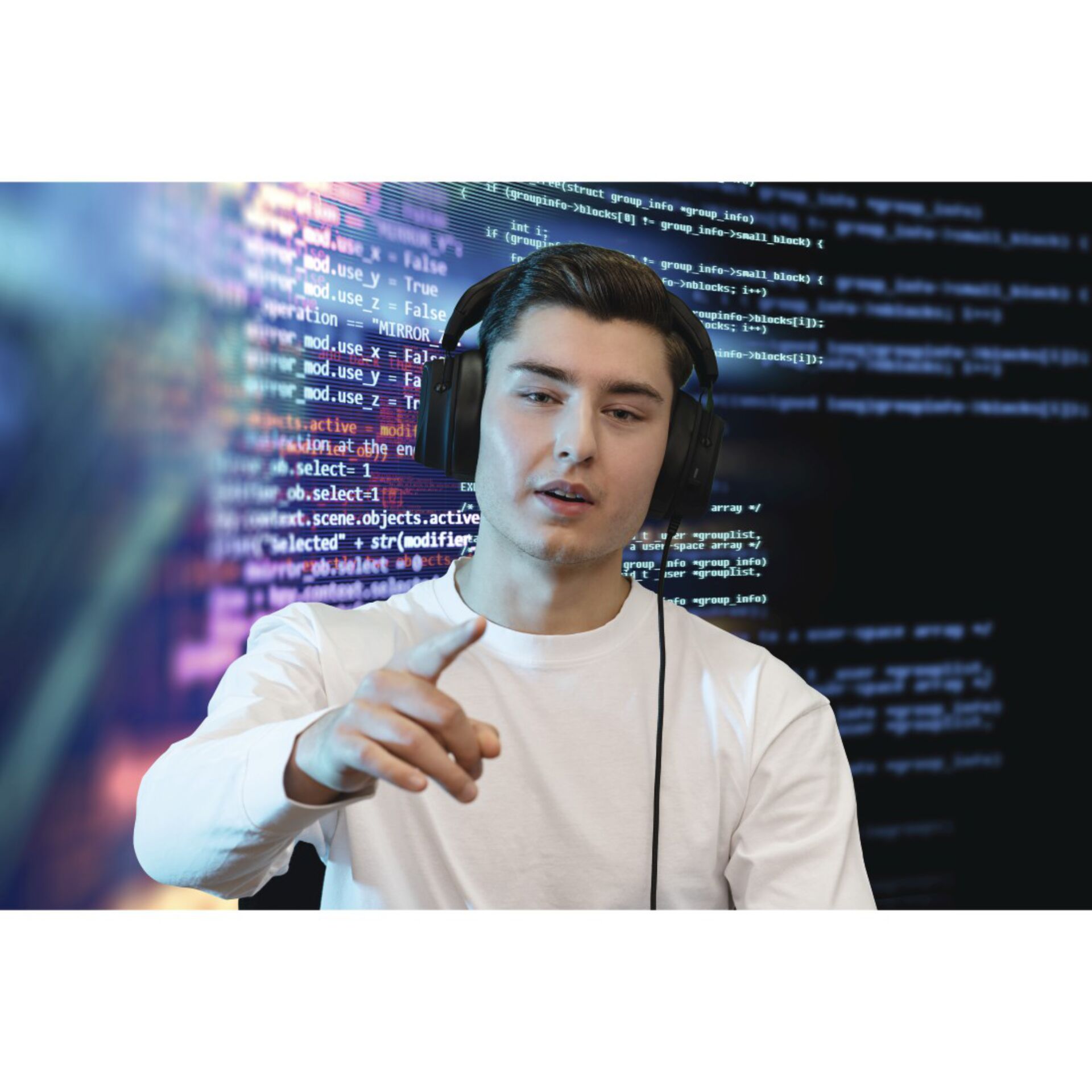 Kopfhörer, Person, Kopf, Portrait, Leute