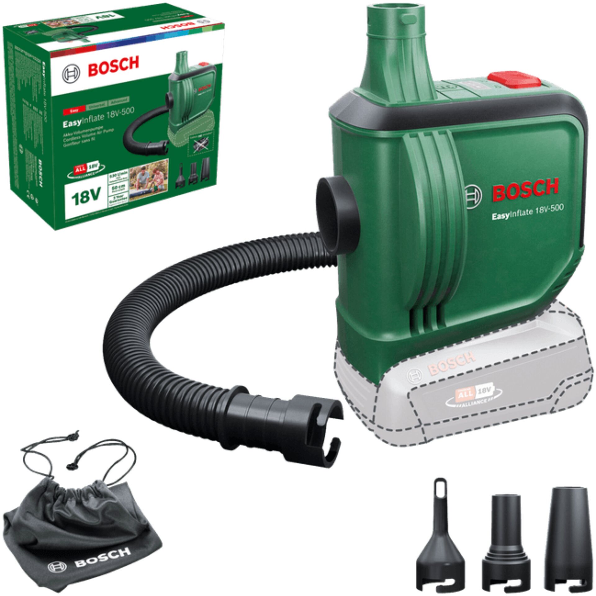 Bosch EasyInflate 18V-500  Luftpumpe