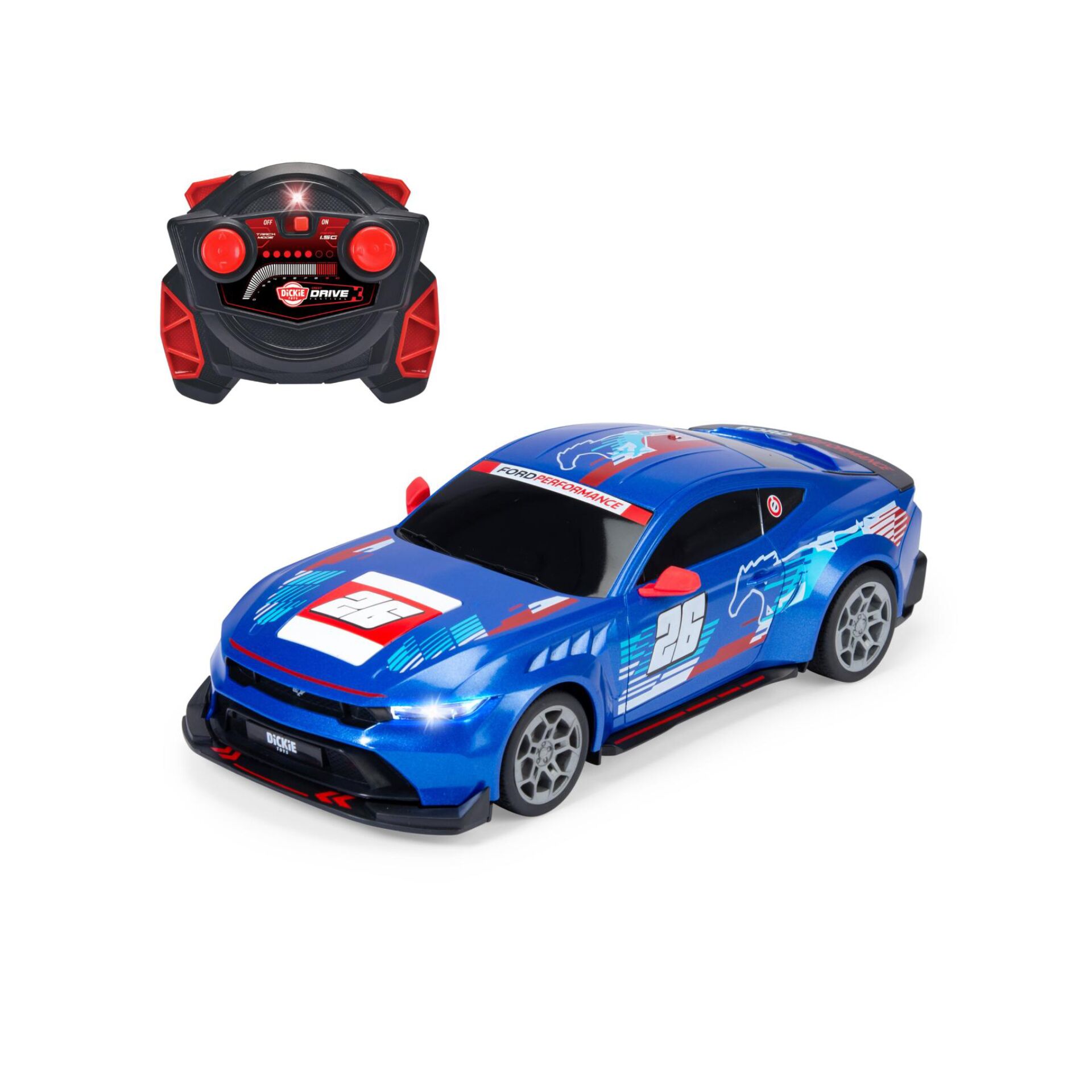 Dickie RC Ford Mustang, RTR  2,4 GHz Customized     201105014