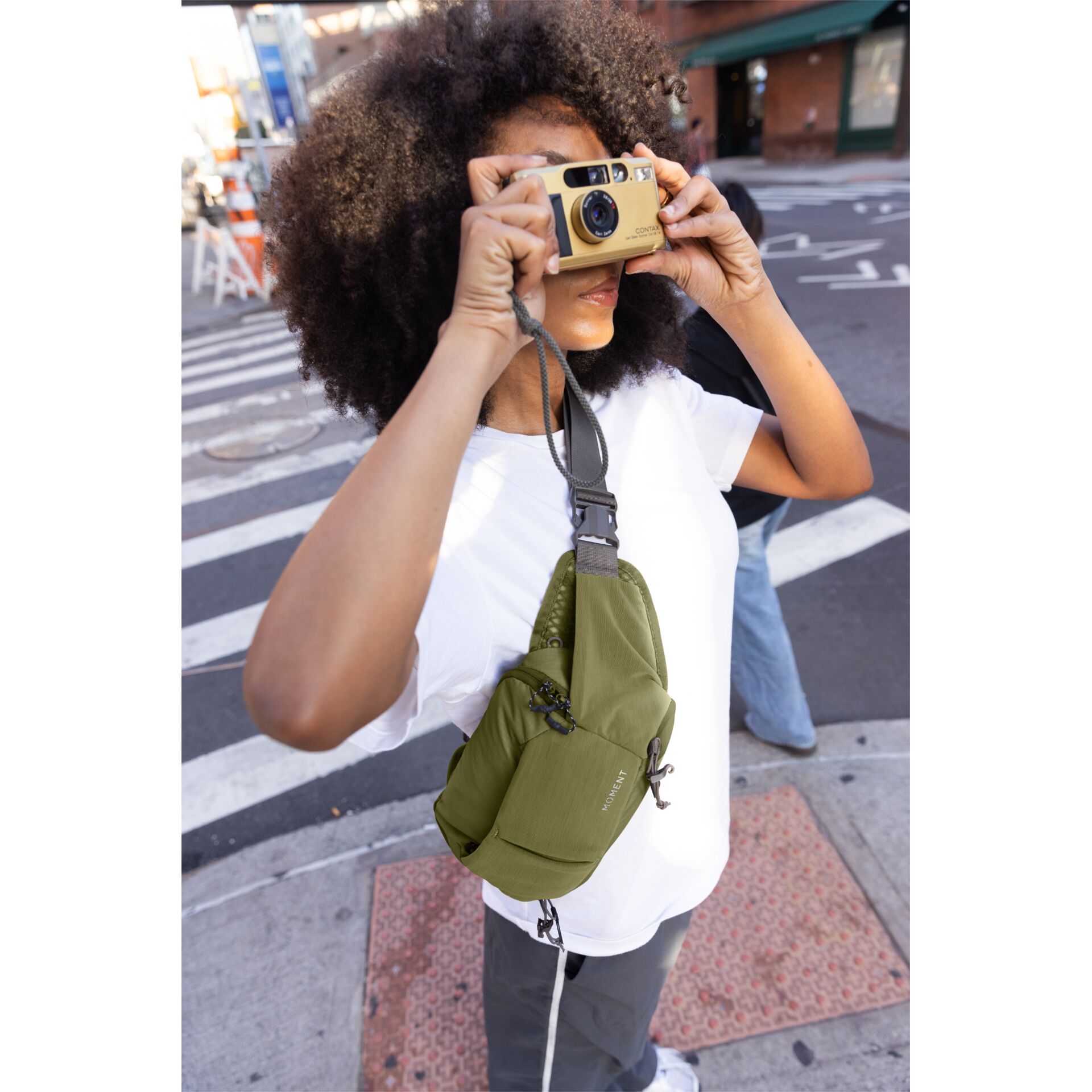 kamera, umhängetasche, crossbody, olivgrün, kamera-allylar