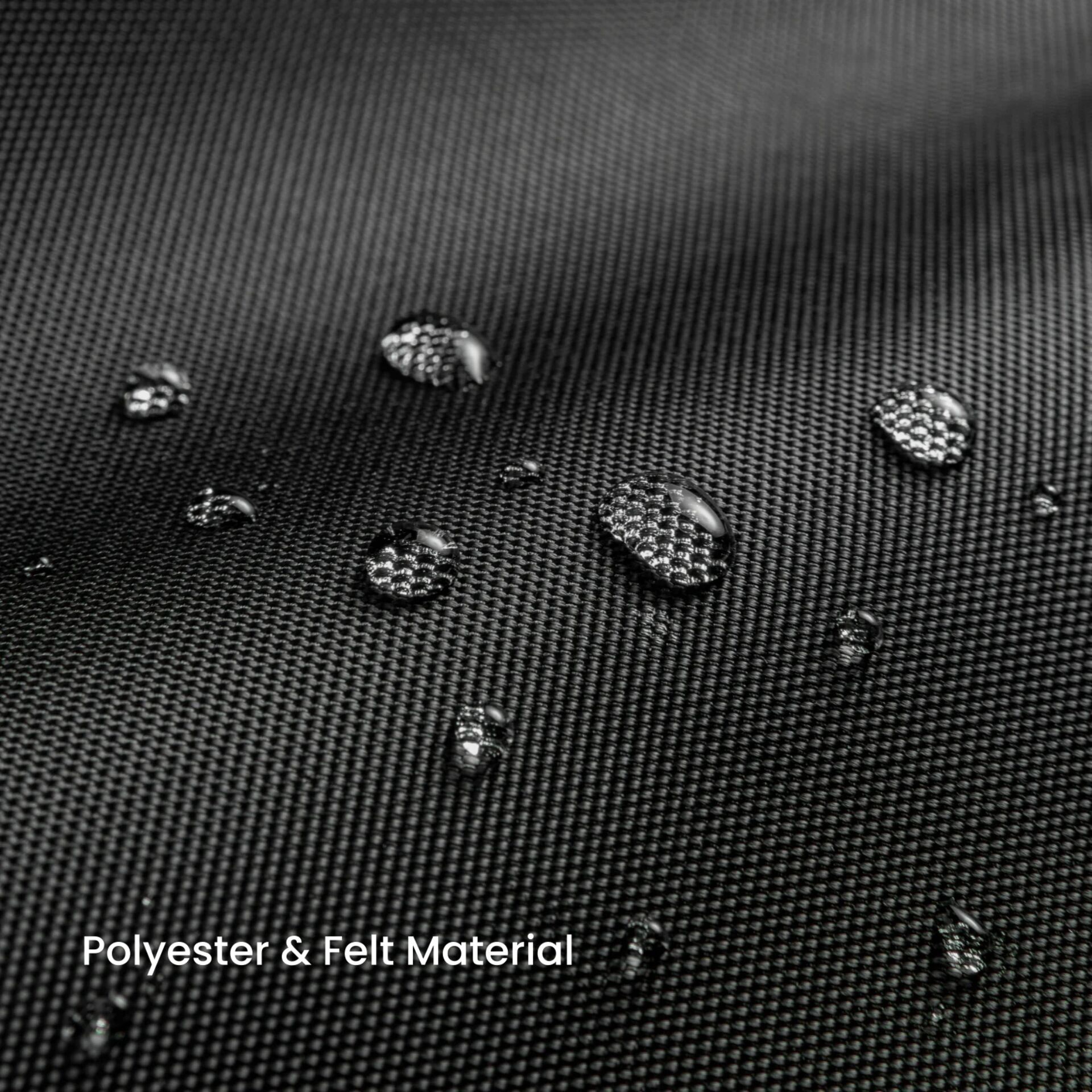 Polyester,  felt, Wassertropfen, Stofftextur, schwarzer Stoff