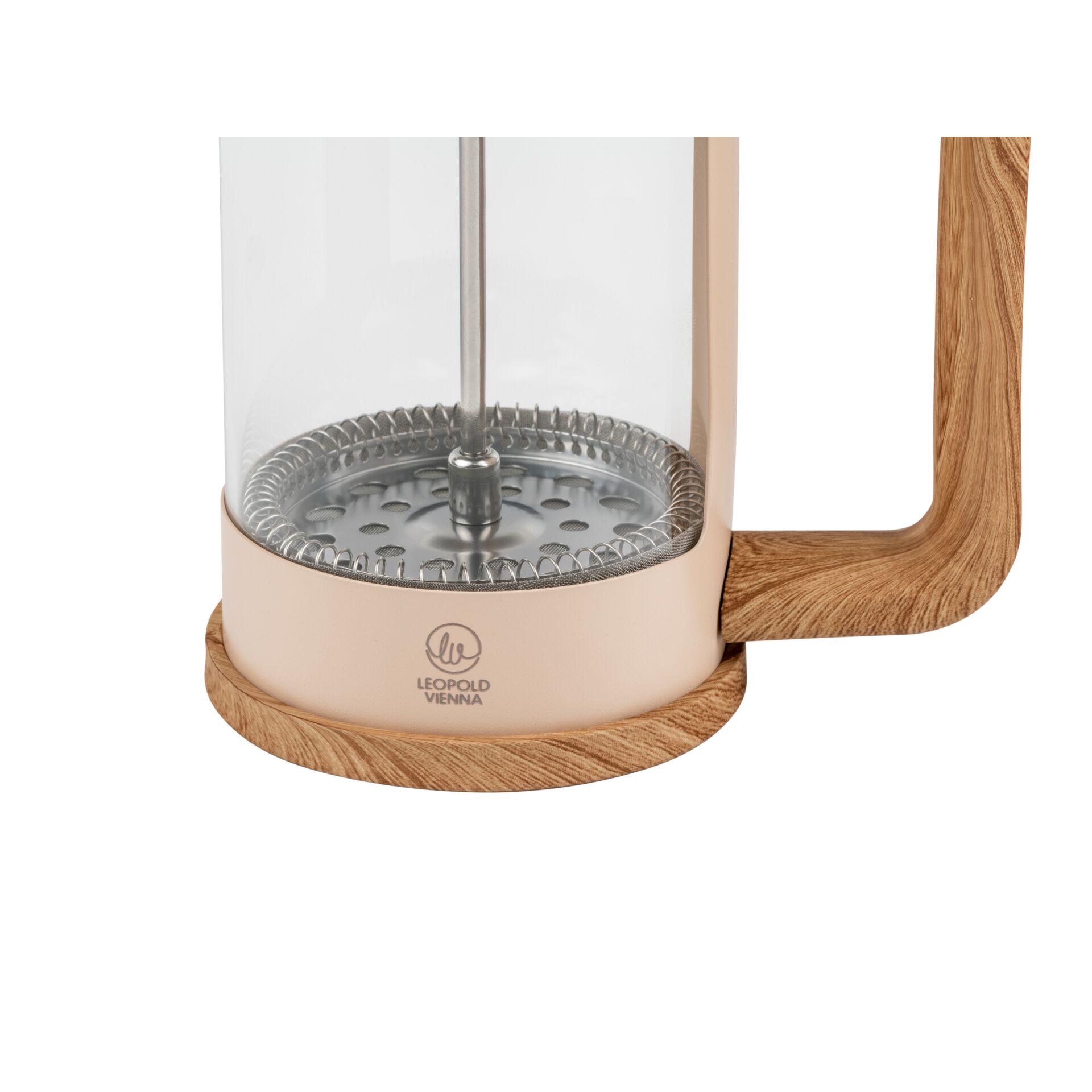 Kaffeemaschine, Holzgriff, Glasbehälter, Metallsieb, Abmessungen?