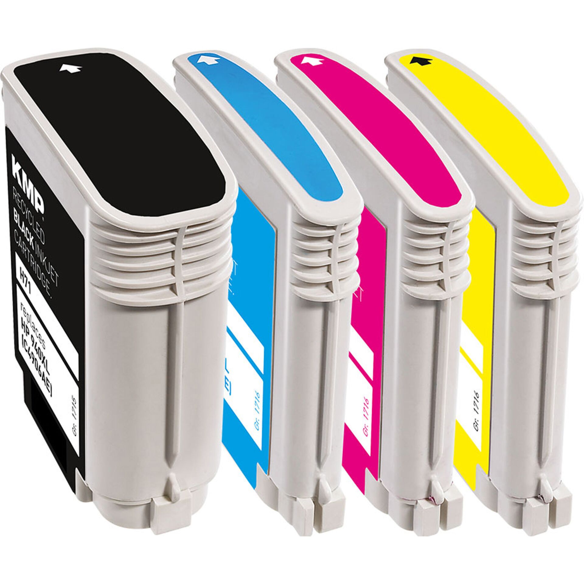 Elektronik, Hardware, Computerausrüstung, Klarer Kunststoffstempel, Tintenpatronen, Farbige Stempelpatronen, Blau Pink Gelb Schwarz