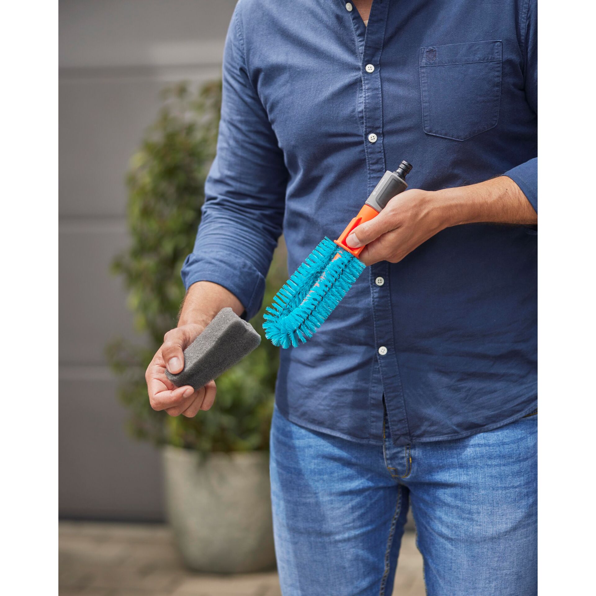 Pinsel, Werkzeug, Reinigen, Person, Jeans