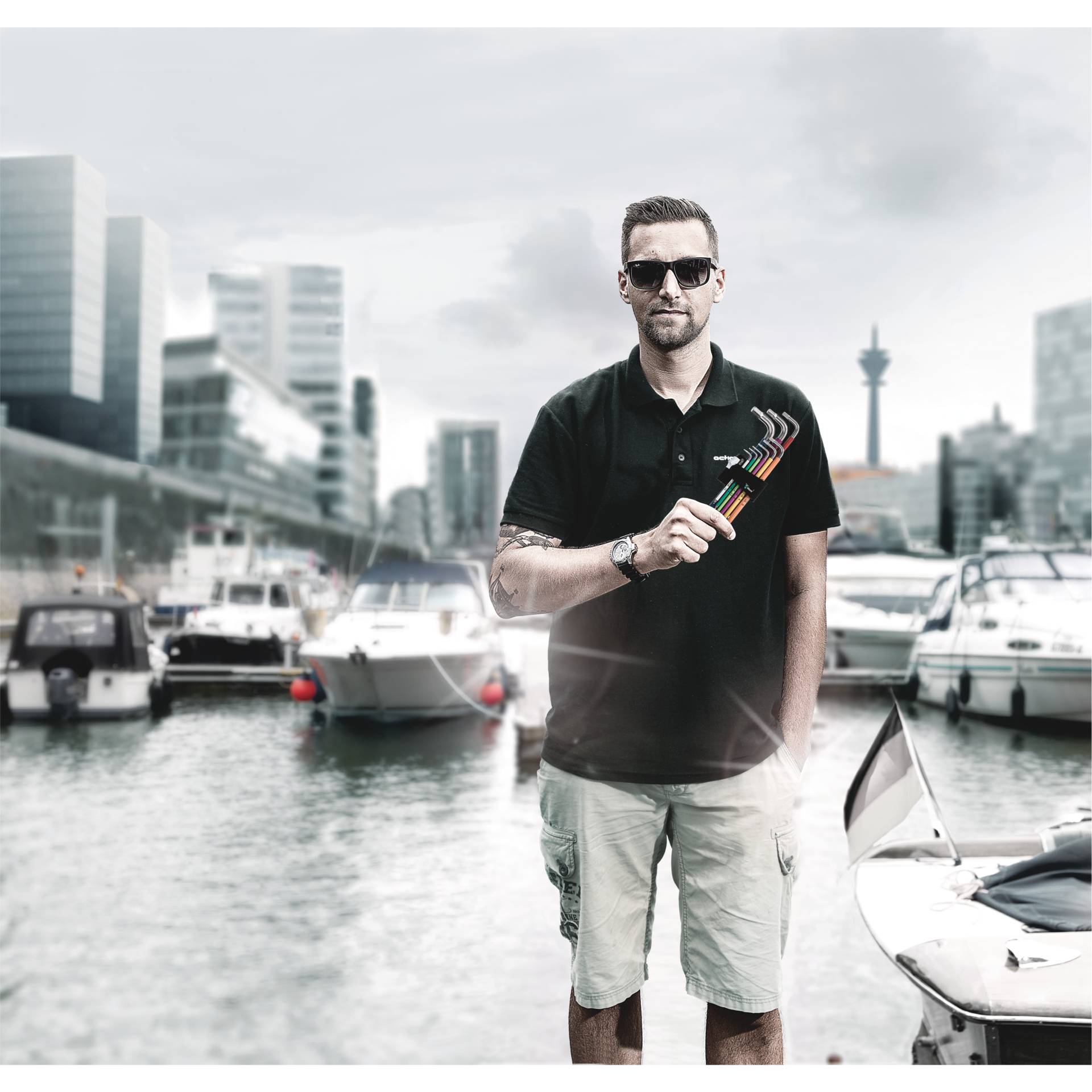 Uferpromenade, Person, Photographie, Portrait, Mann