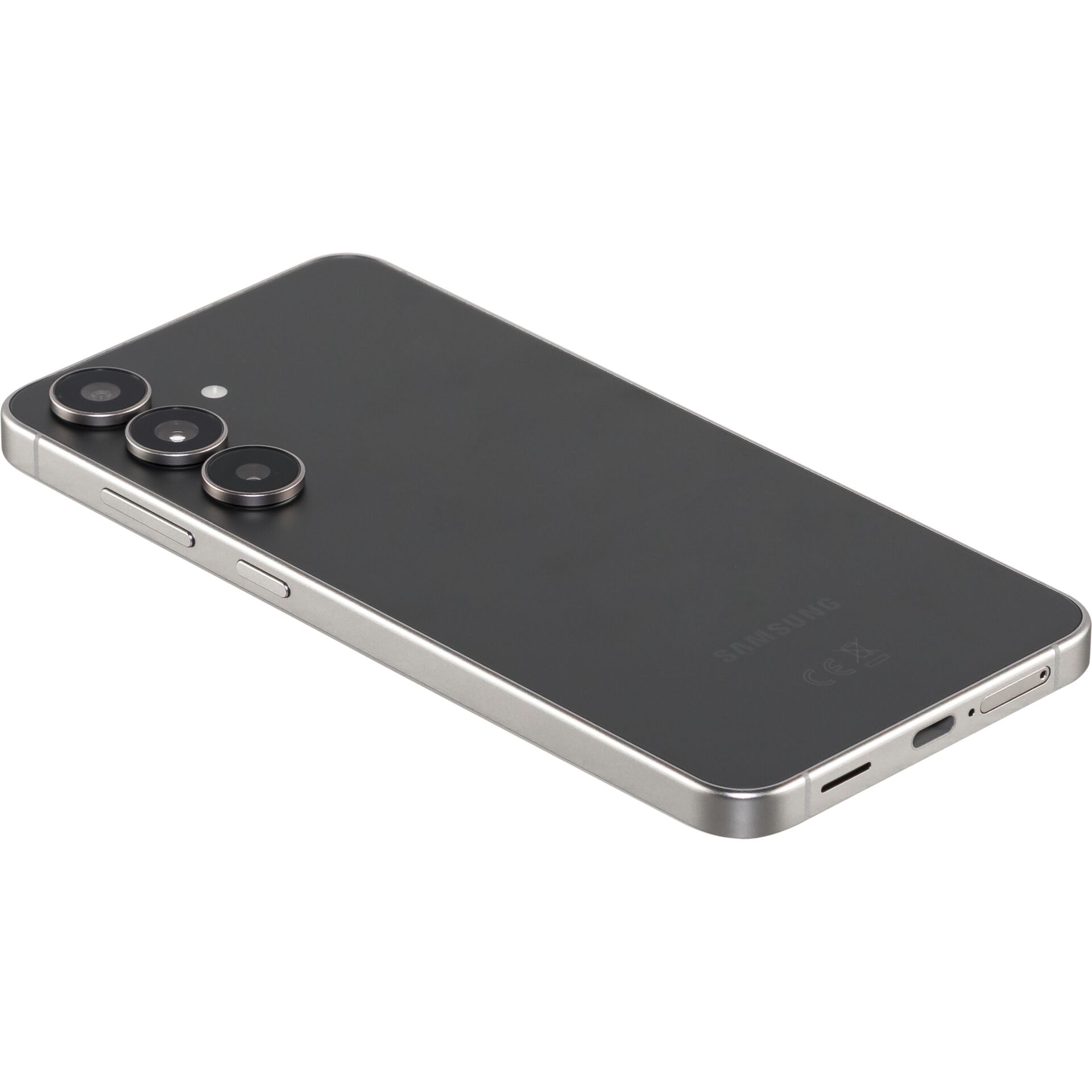 smartphone, quad kamera, graphit, metallisch, schmal