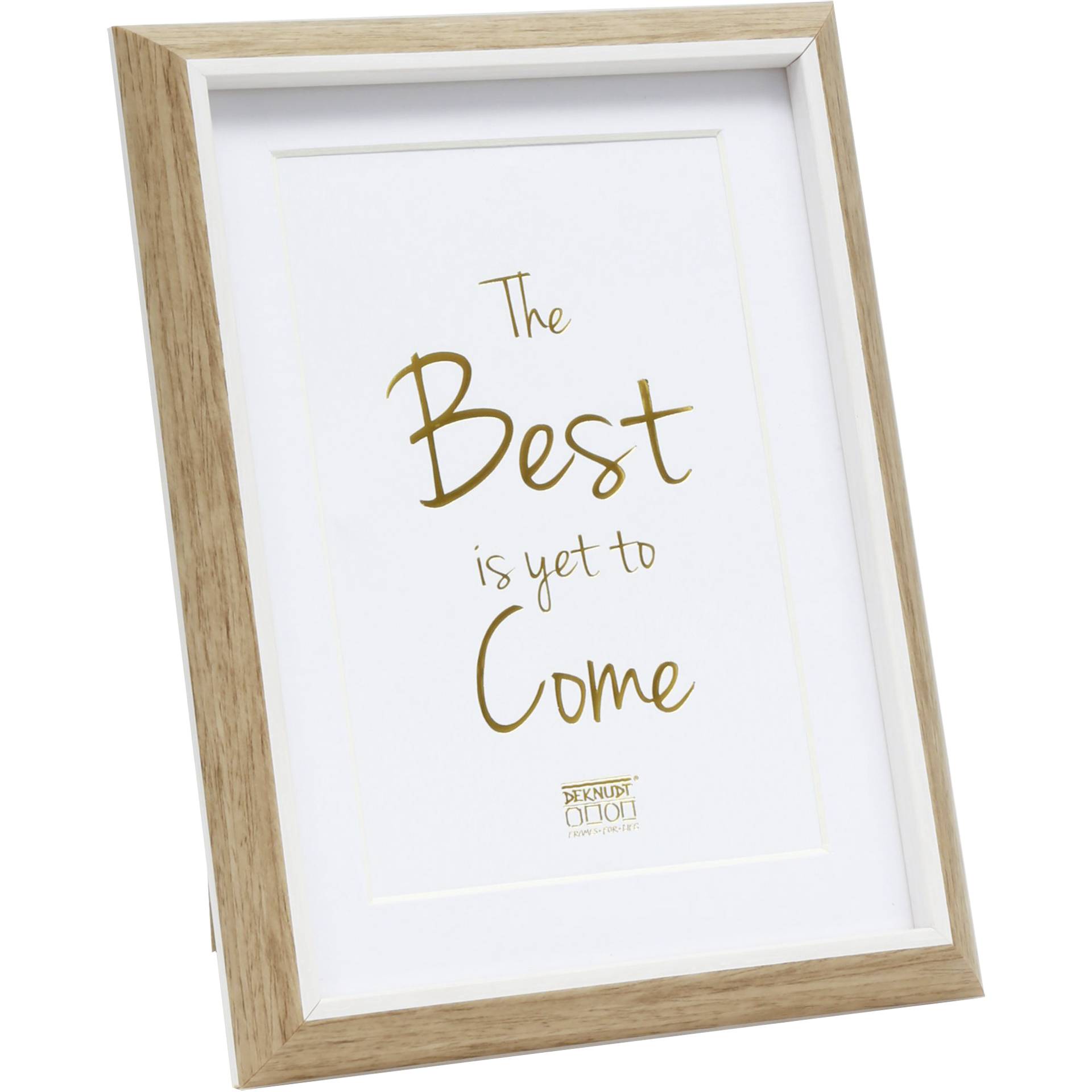 Deknudt S46WG4 P1 Kunstst. 18x24  natur, weiße Kante, Passepartout