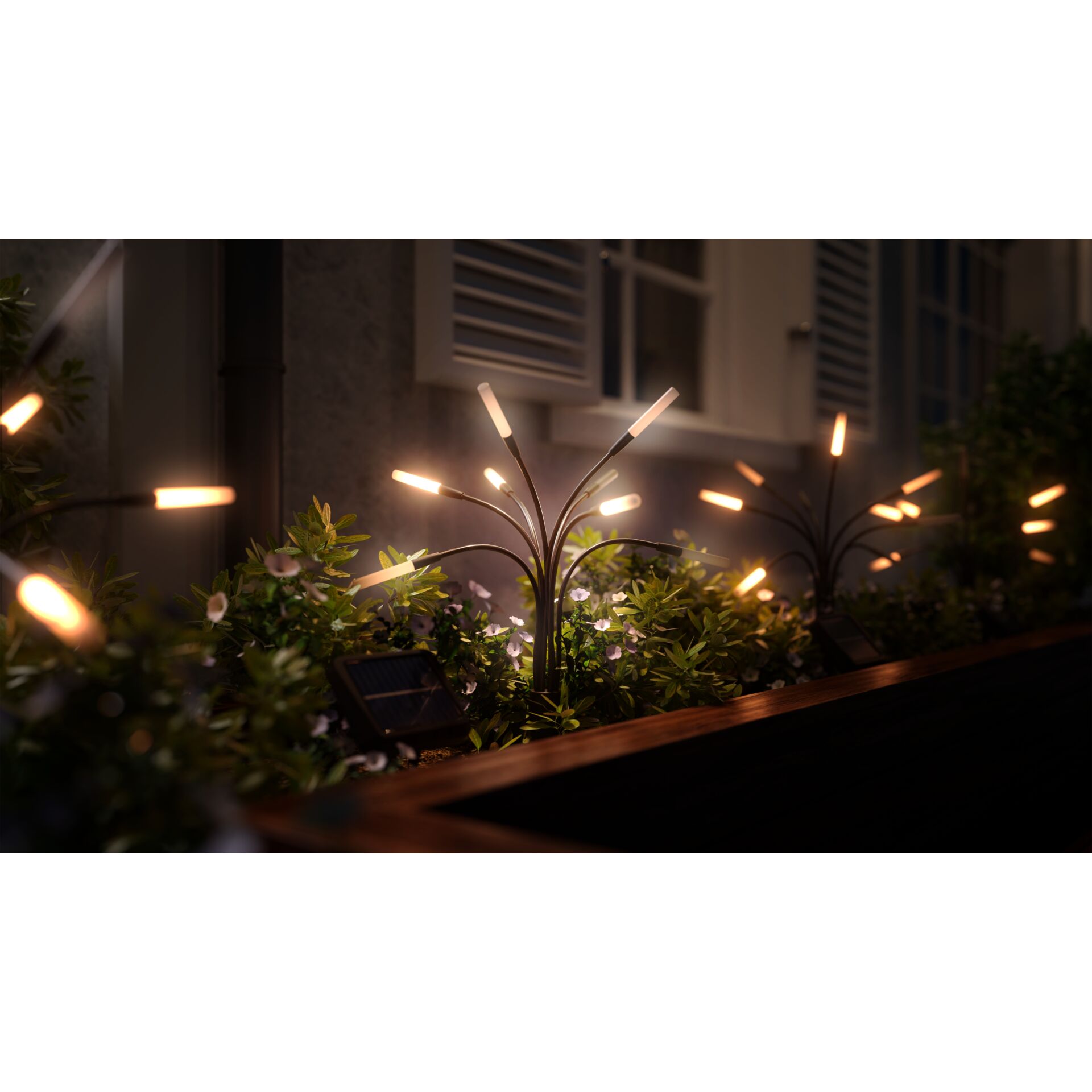 Outdoor lighting, Solarlampen, Gartenbeleuchtung, LED-Stake-Lampen, Blumenbeet Pflanzbehälter