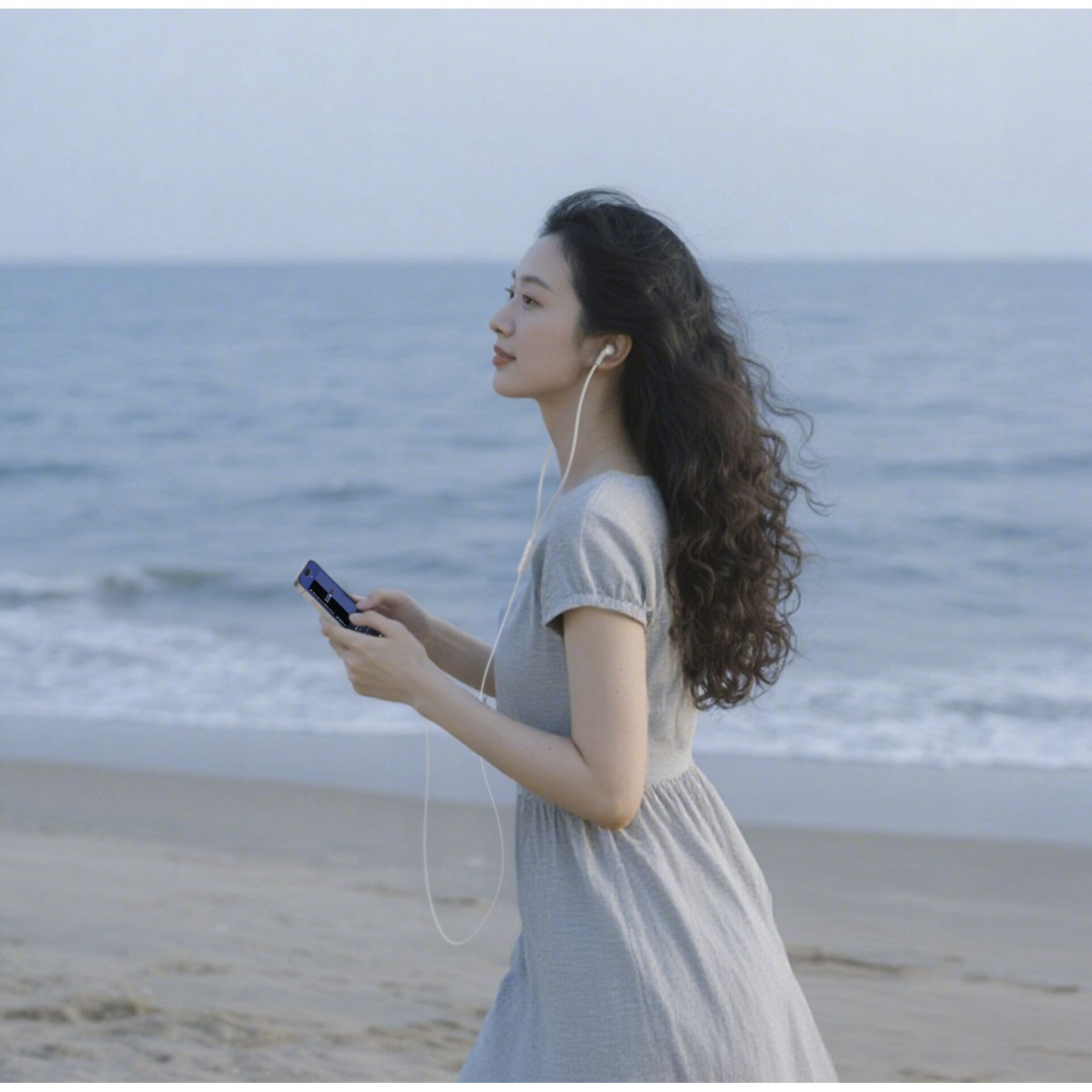 Person, Strandmode, Strand, Fotografieren, Portrait