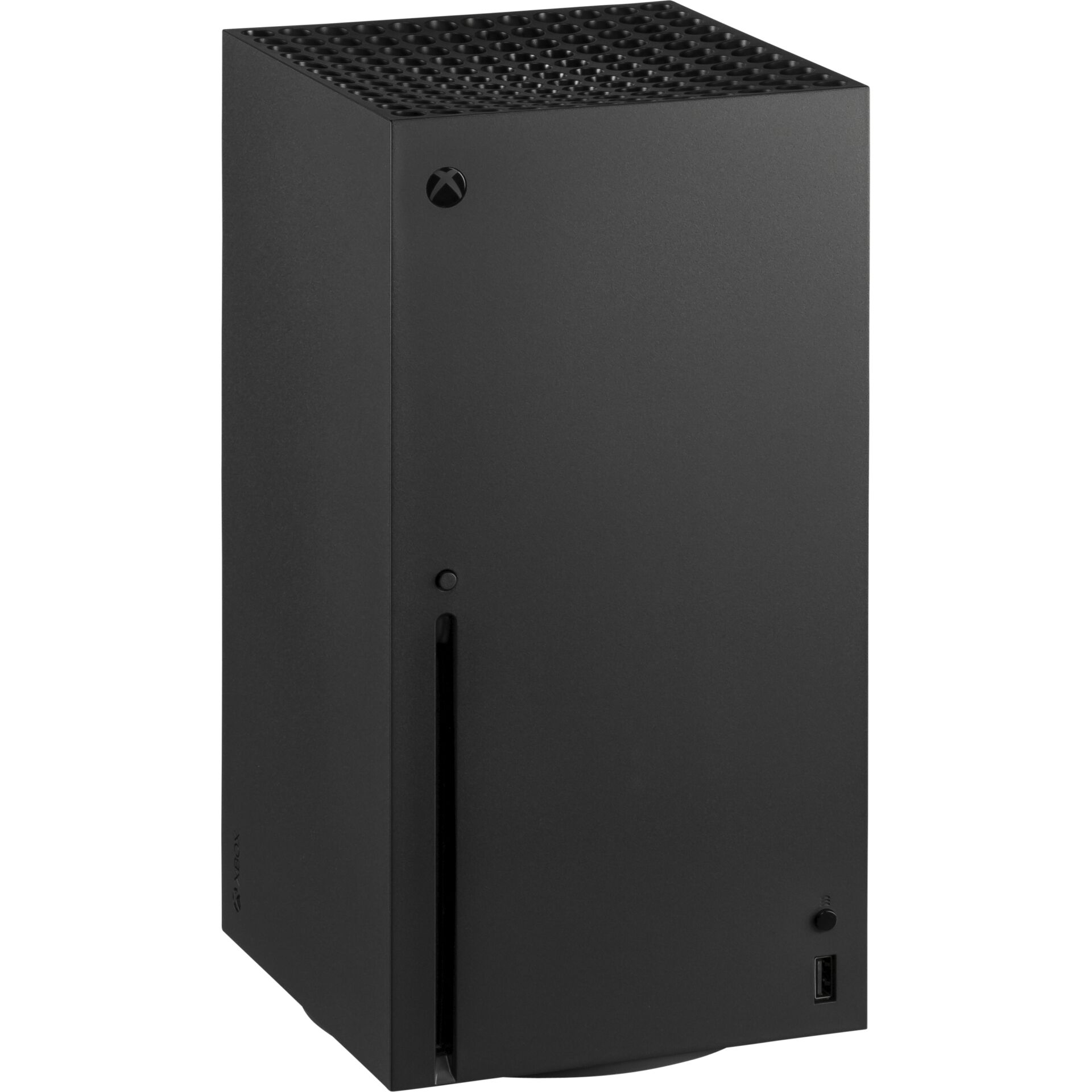 Xbox Series X, Spielkonsole, Medienzugriff, Schwarz, Vertikaldesign