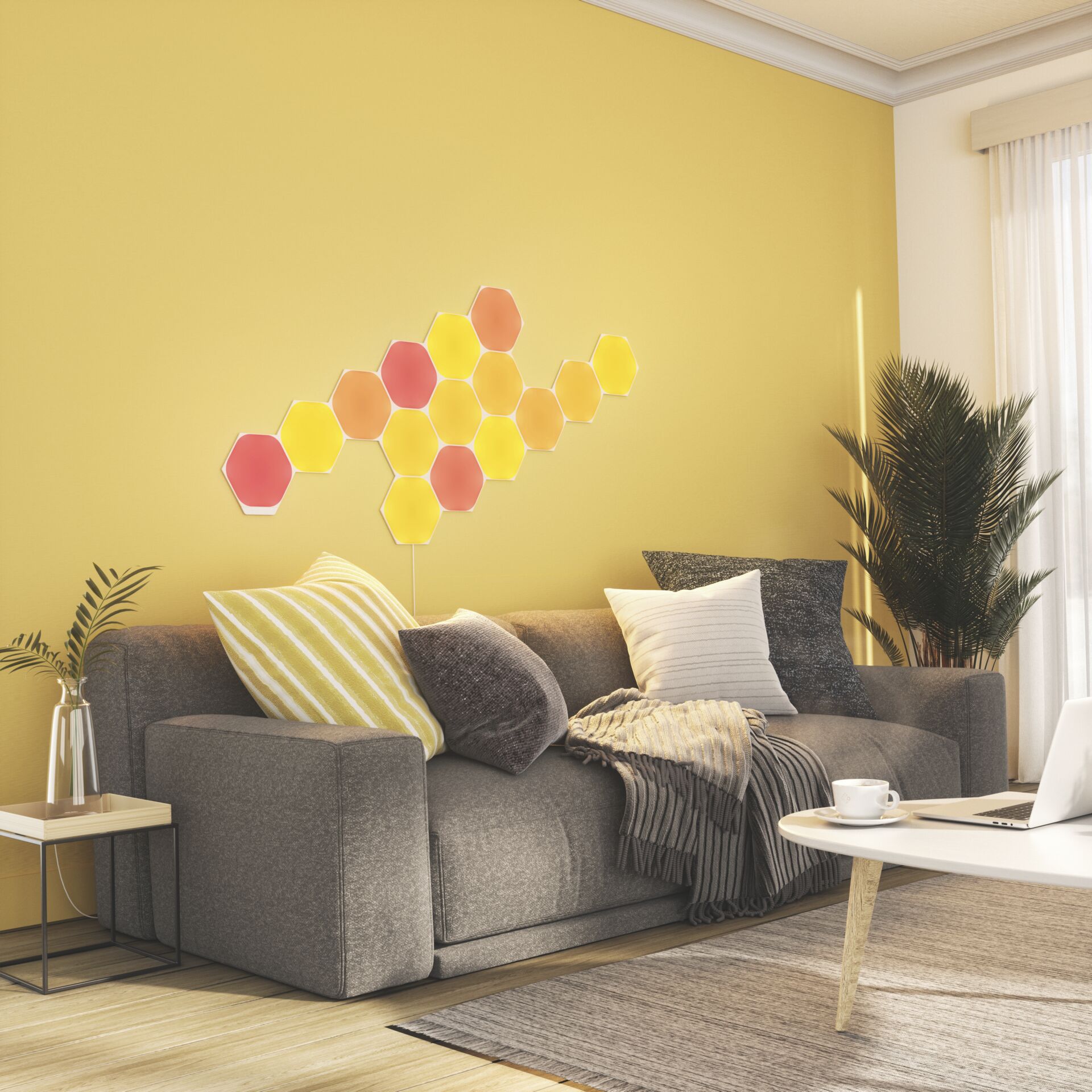 Dekoration für Zuhause, Couch, Kissen, Wohnzimmer, Innenarchitektur