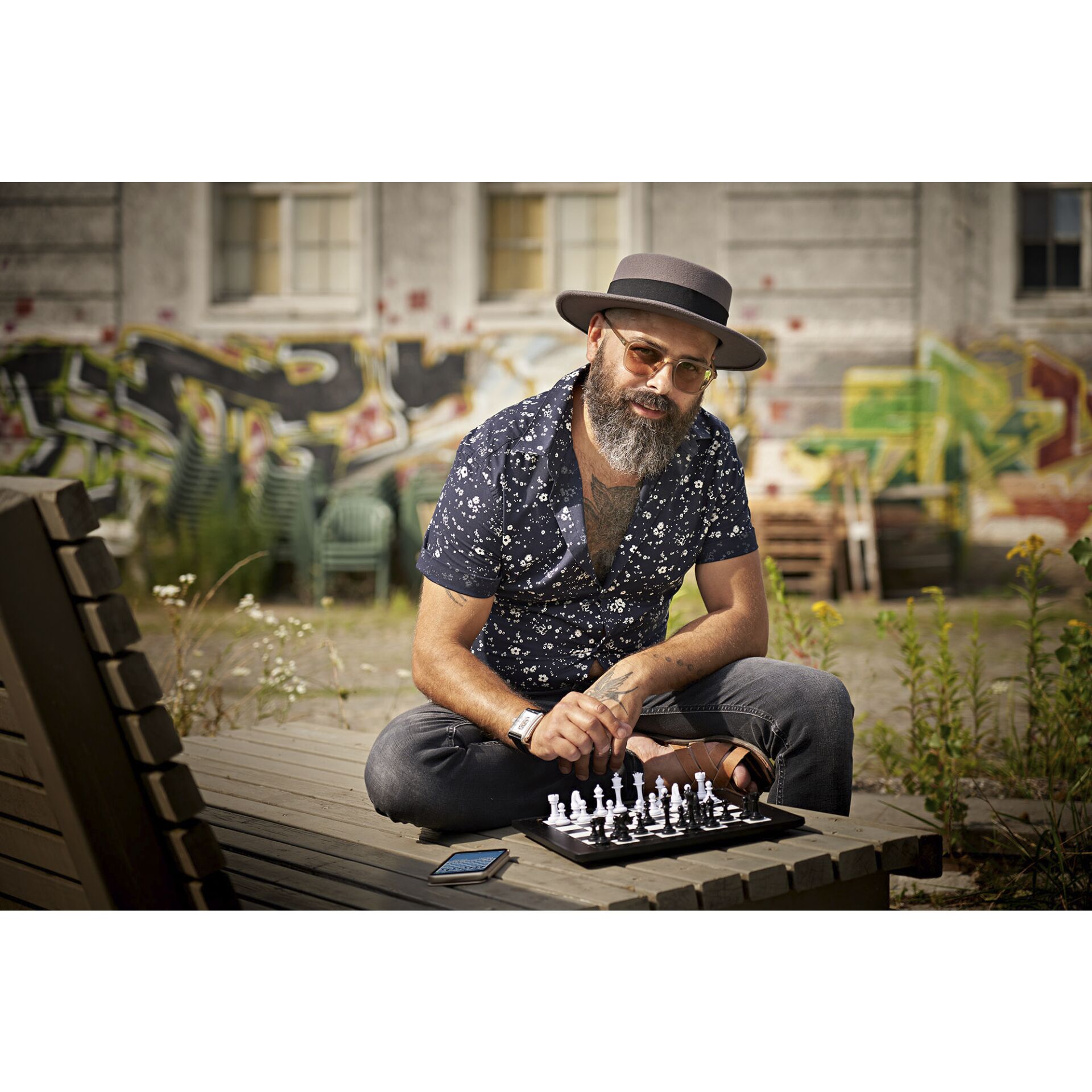 Person, Sitzen, Schach, Spiel