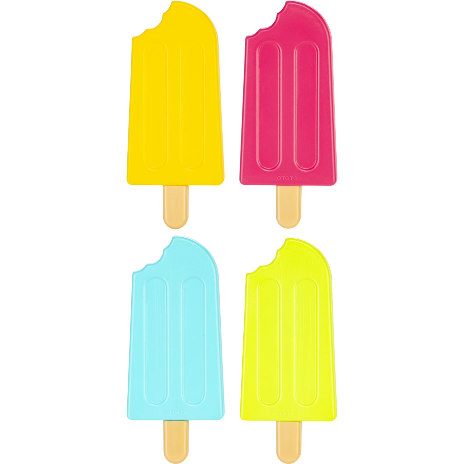 Eis am Stiel, Pop-It Form, Sommerfarbe, Hochgefärbte Eiscreme, Kinder-Snack