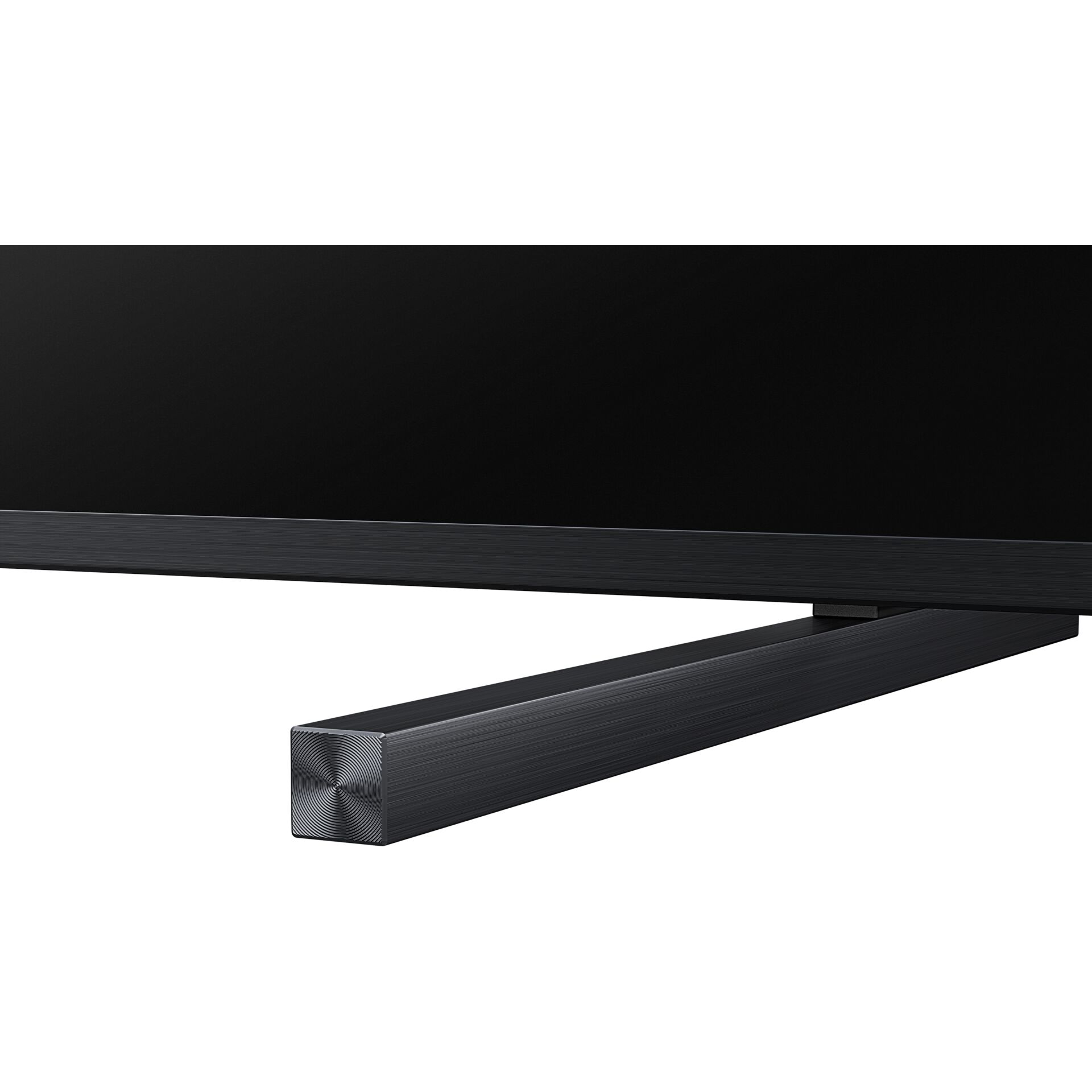 TV stand, floor stand, black, metal, base