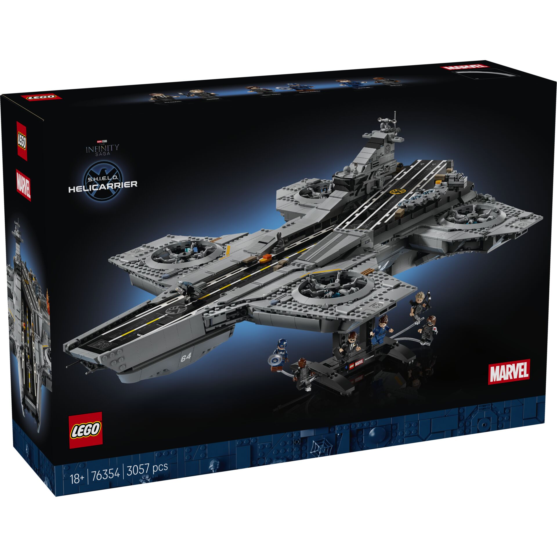 Lego Set, Raketenflugzeug, Flugdeck, Marvel, Infinity Saga