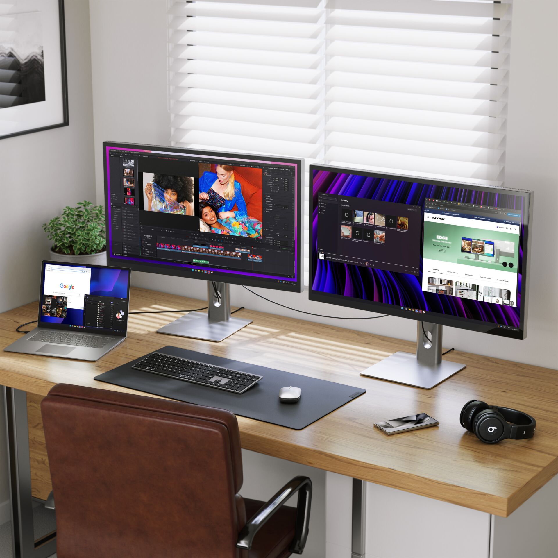 Tabelle, Schreibtisch, Computer-Tastatur, Überwachen, Bildschirm