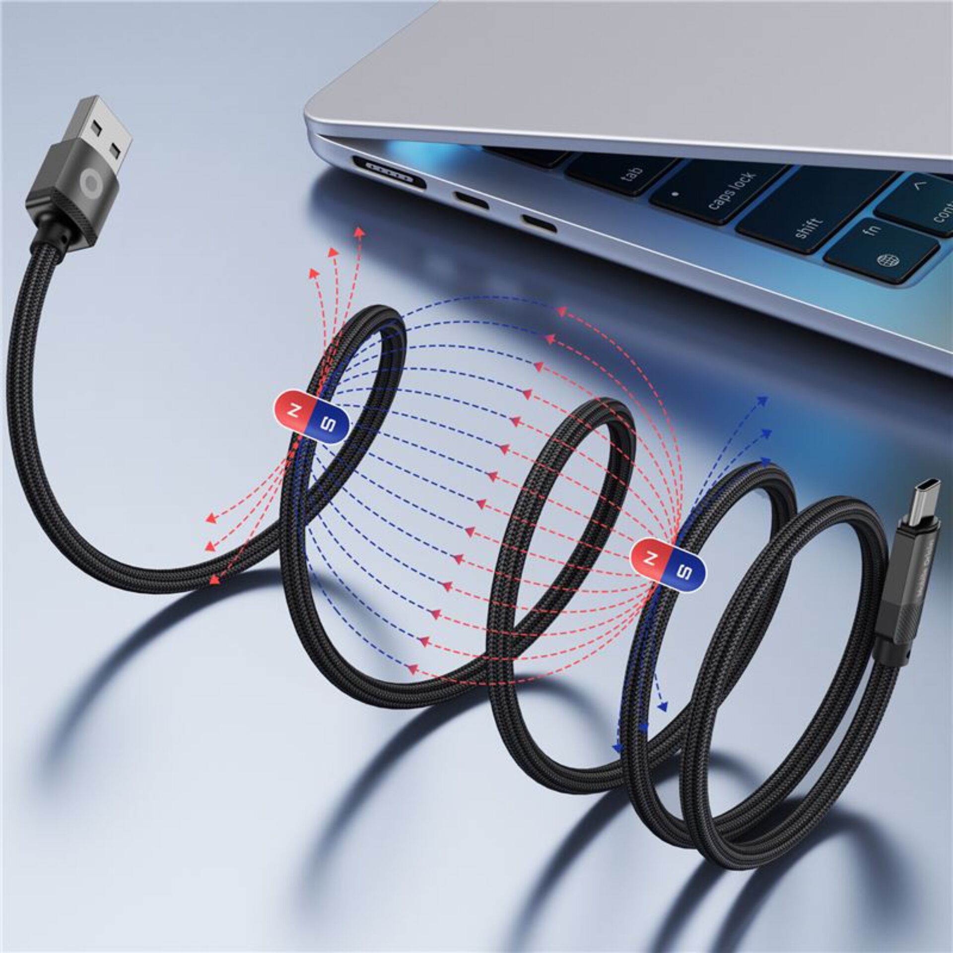 Kabel, Ladekabel, USB-C, Magnetischer Anschluss, Datenkabel
