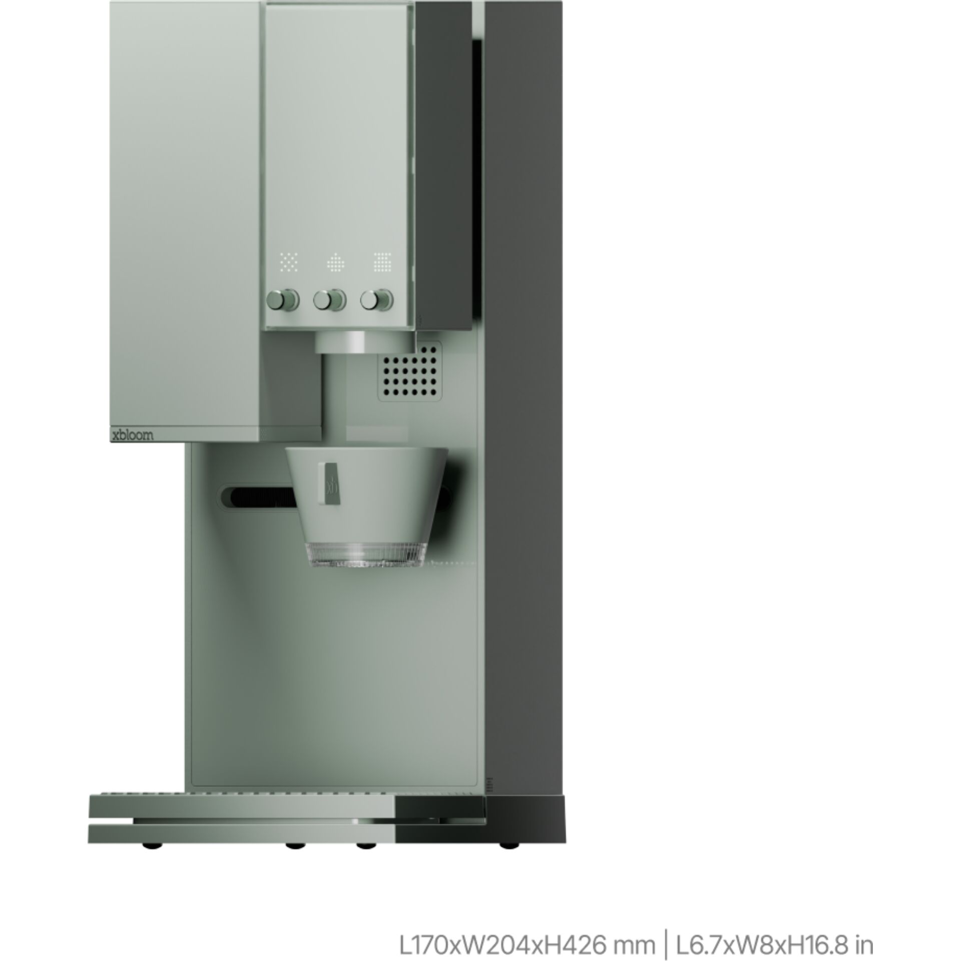Kaffeemaschine, Kaffeevollautomat, Metallisch, Schwarz-Grau, Brühgruppe
