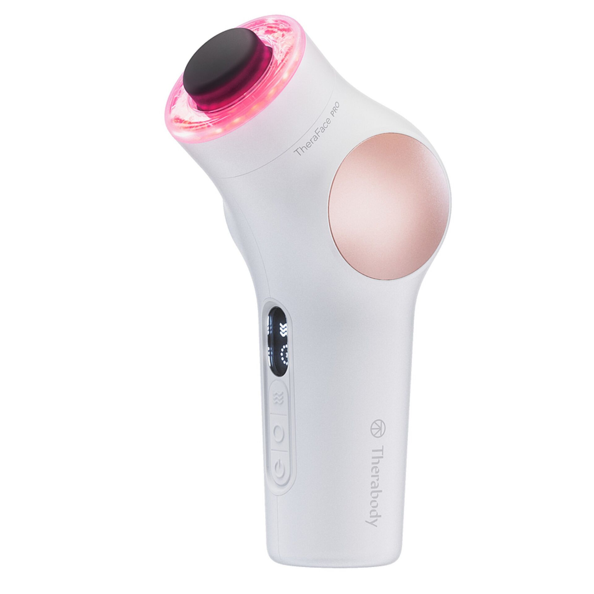 Elektrisches Gesichtsmassagegerät, Rotierender Lichtkopf, TheraFace Pro, Hautton-Bezugskreis, LED-Lichtkontakt