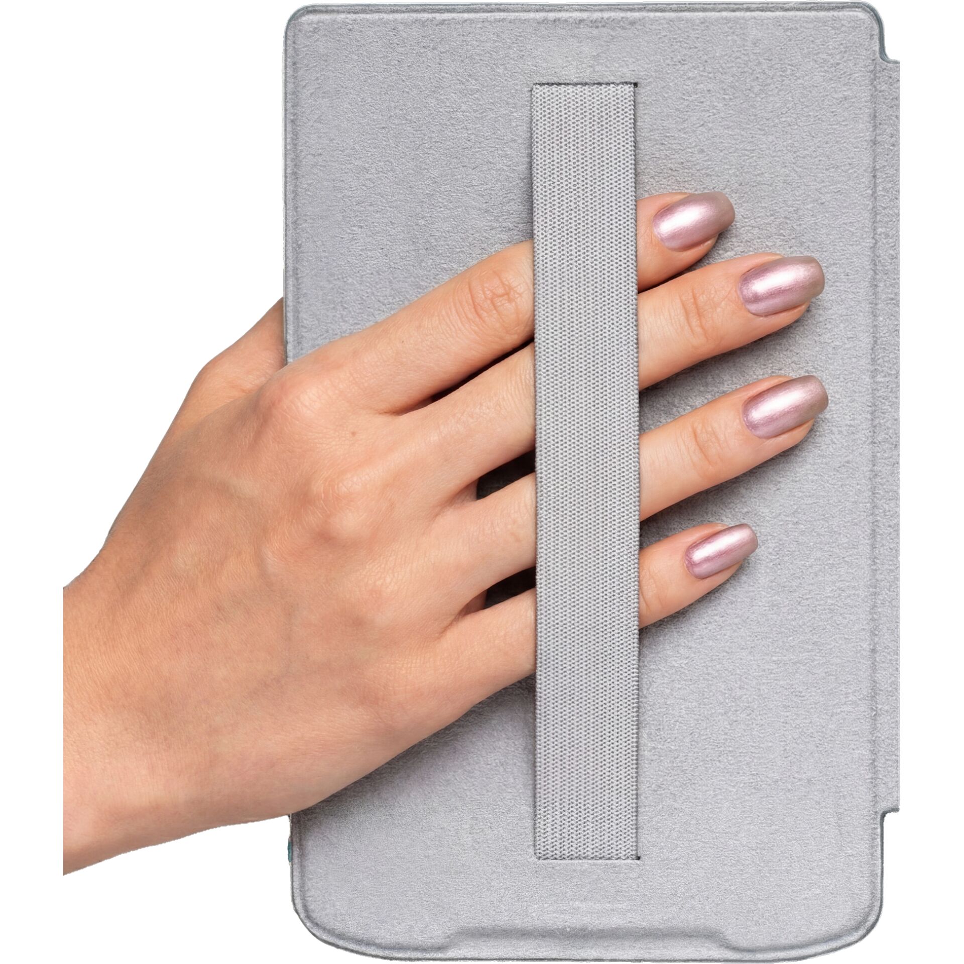 Tablet-Hülle, Schutzhülle, Grau, Klettverschluss, Faltbar
