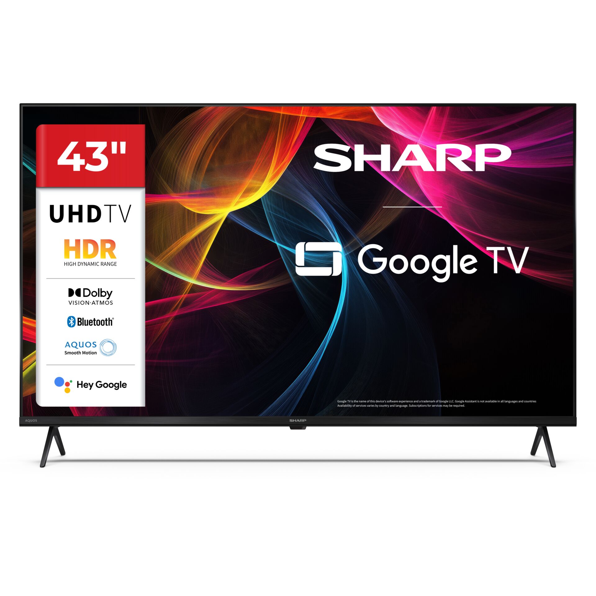 43-Zoll, UHD TV, HDR, Bluetooth, Google TV