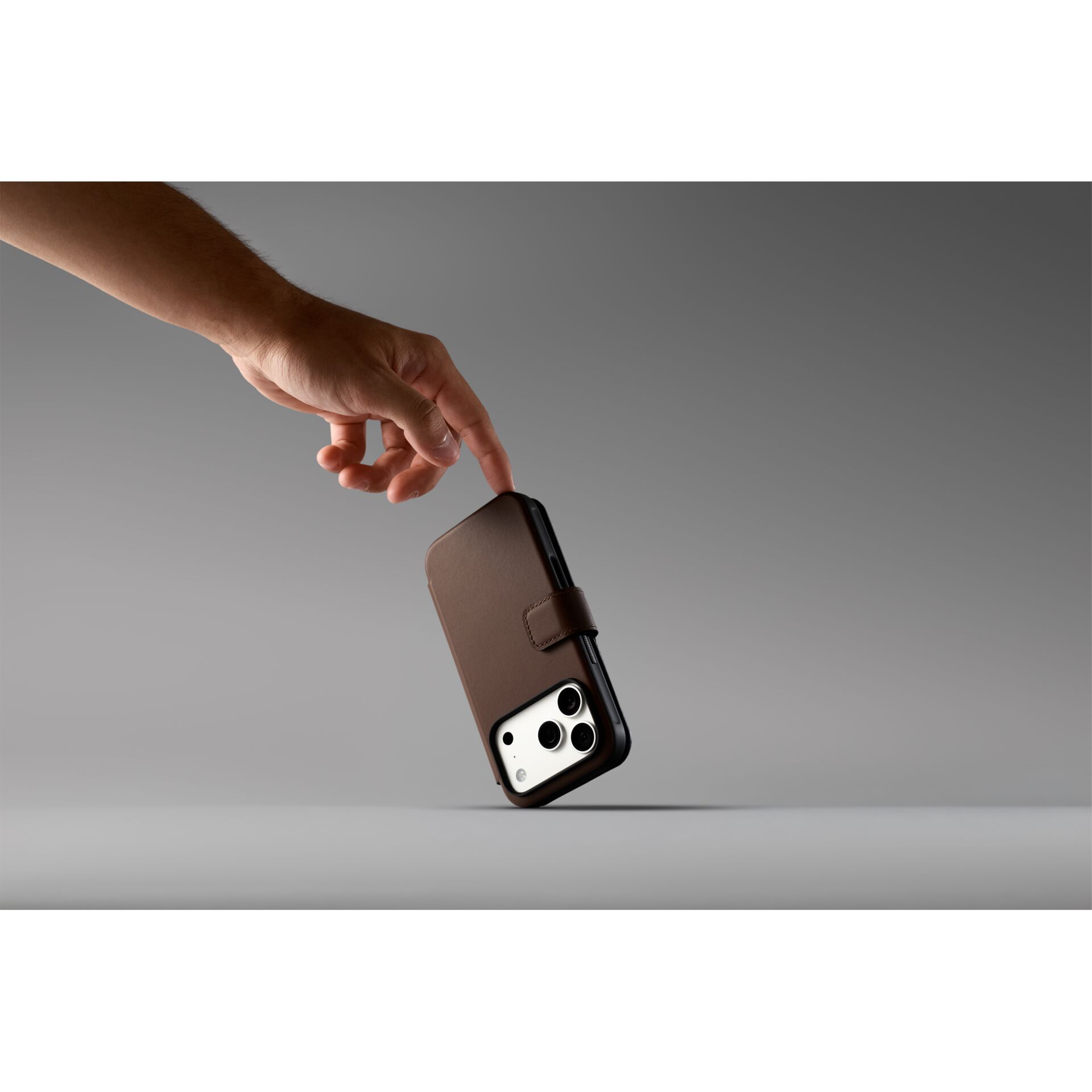 phone case, iPhone, wallet case, leder, braun